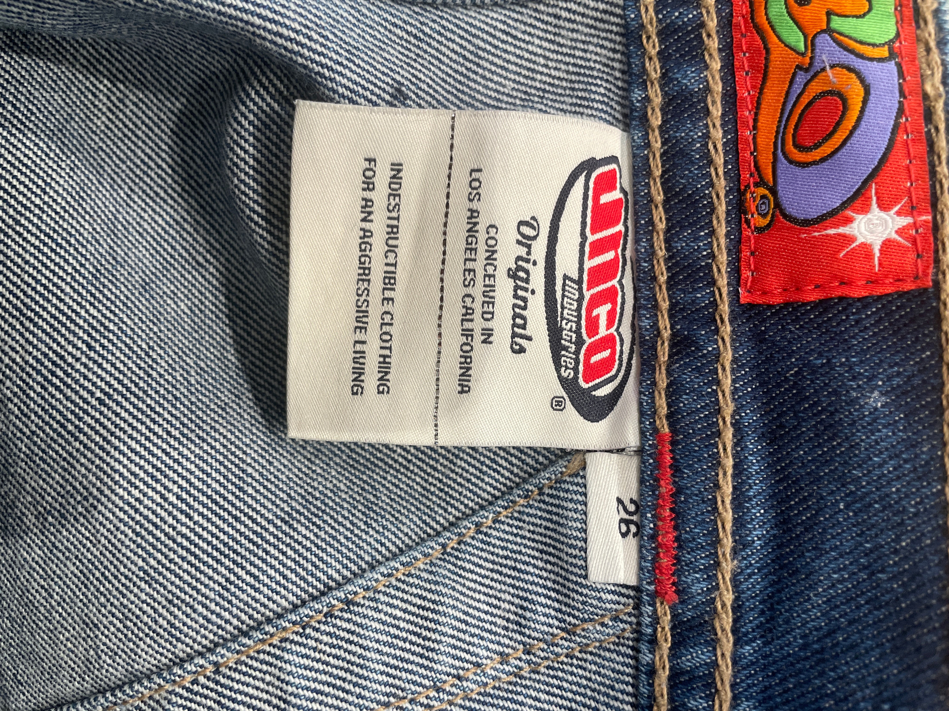 JNCO/Wide Leg Pants/26/Denim/NVY/High-waisted/JNCO JEANS VINTAGE BLU DENIM view 3