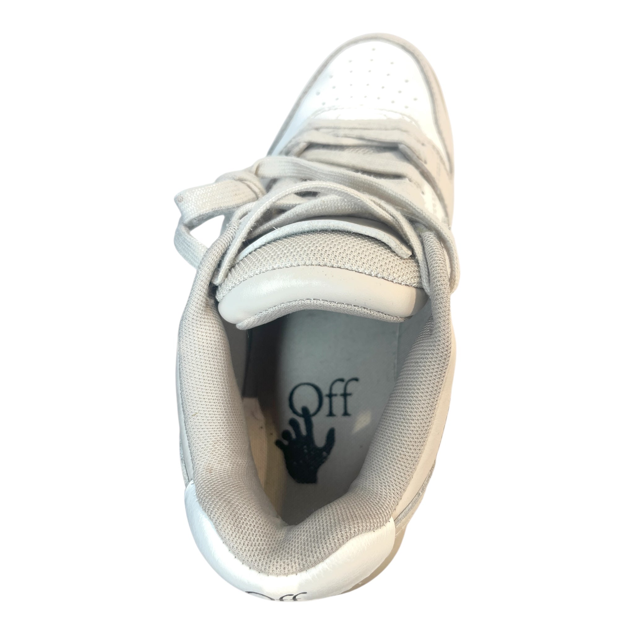 OFF-WHITE/Low-Sneakers/EU 36/Border/Leather/CRM/Out of Office Leather Panel view 3
