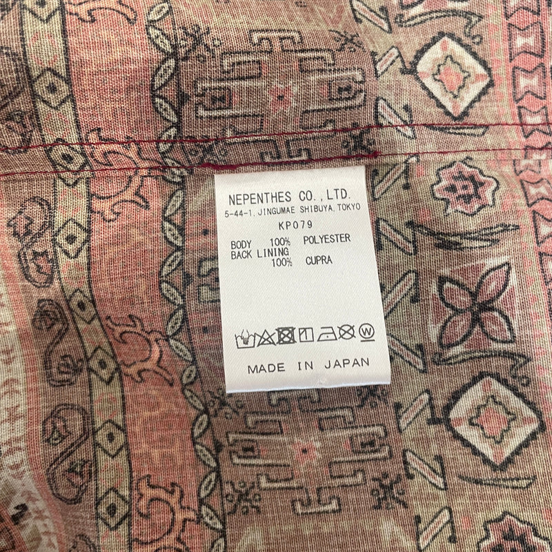 Needles/SS Shirt/XS/Polyester/ORN/All Over Print/ALL OVER SYMBOL PATTERN