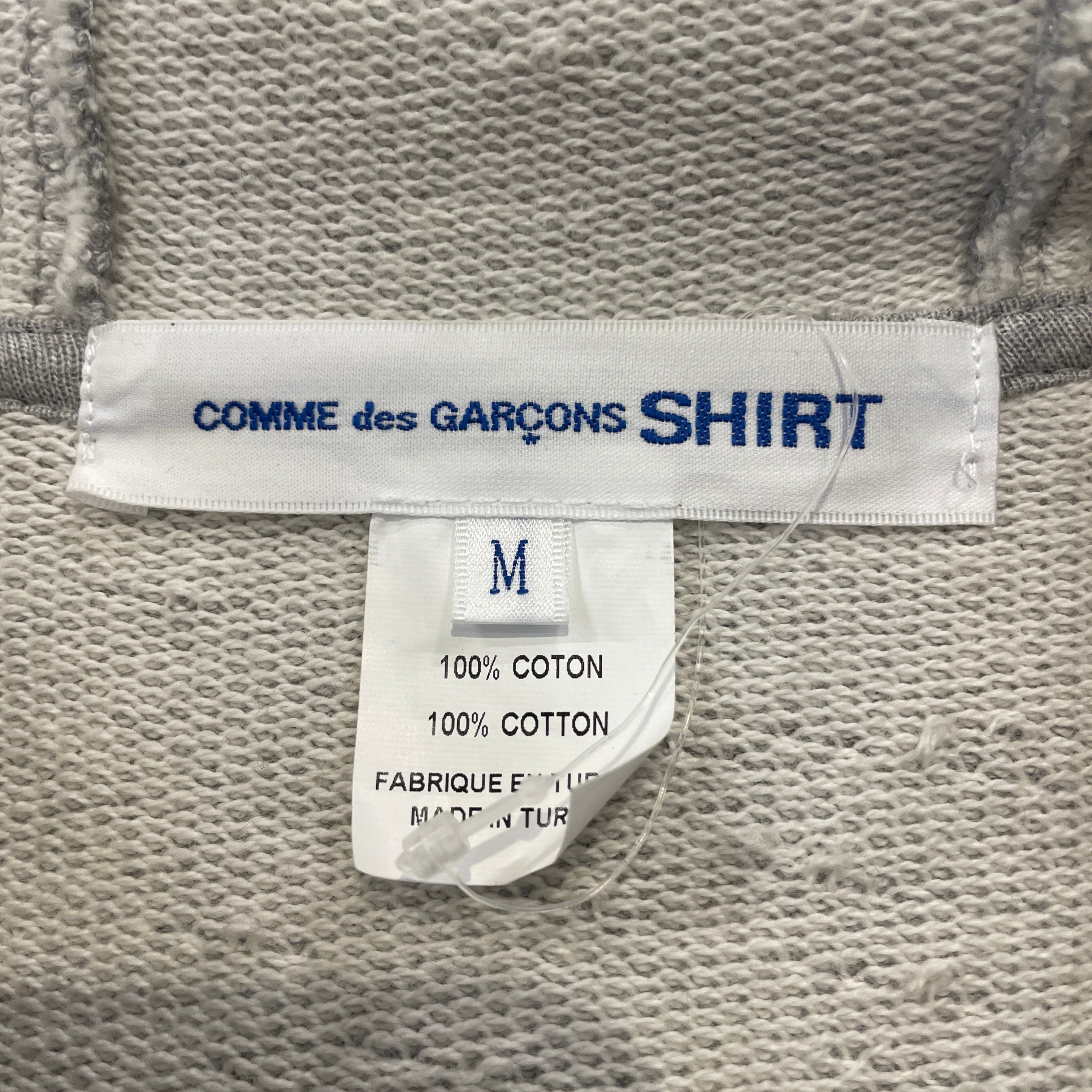 COMME des GARCONS/Hoodie/M/Cotton/GRY/DOUBLE SLEEVE view 3
