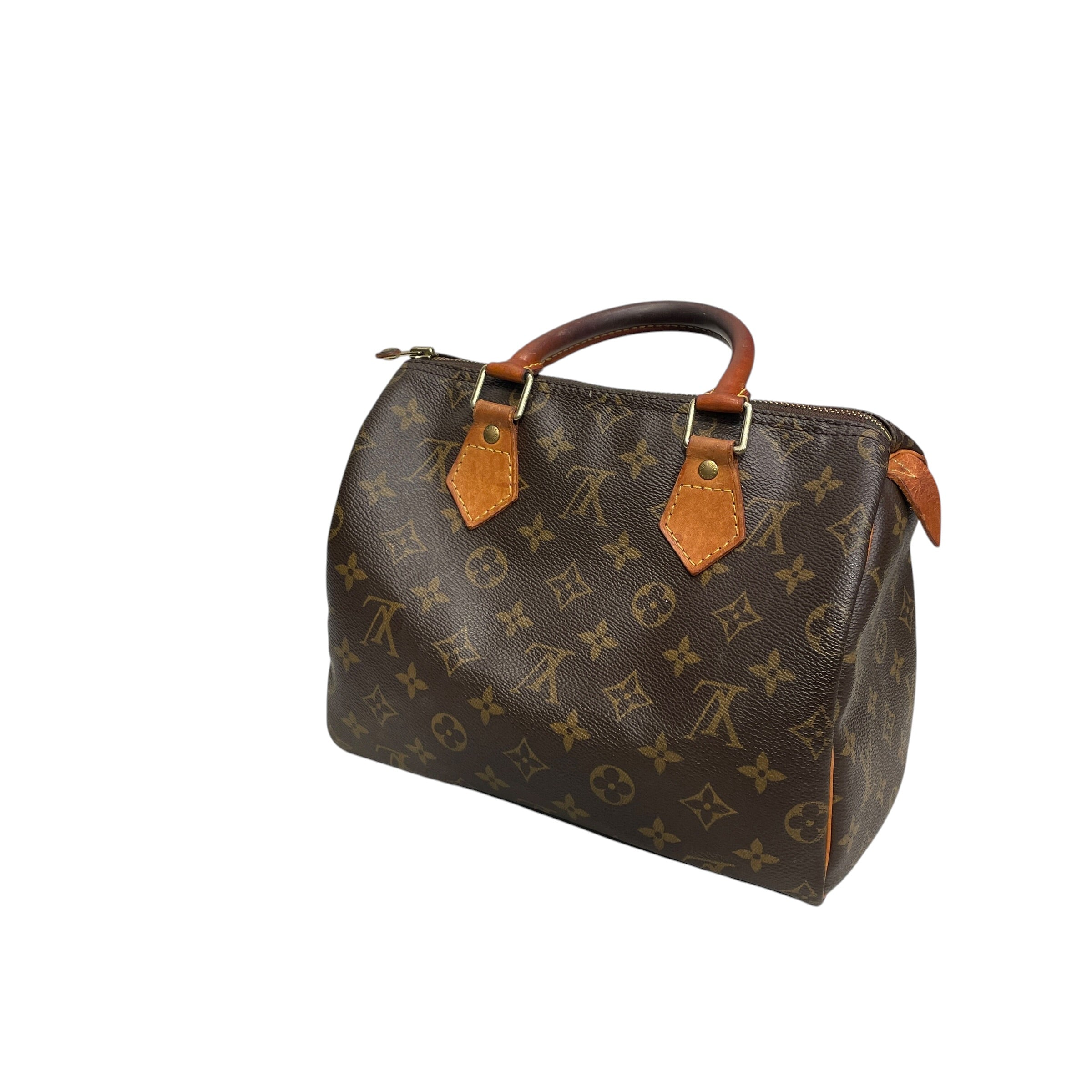 LOUIS VUITTON/Hand Bag/Leather/BRW/SPEEDY 25 GOLD LOCK view 2