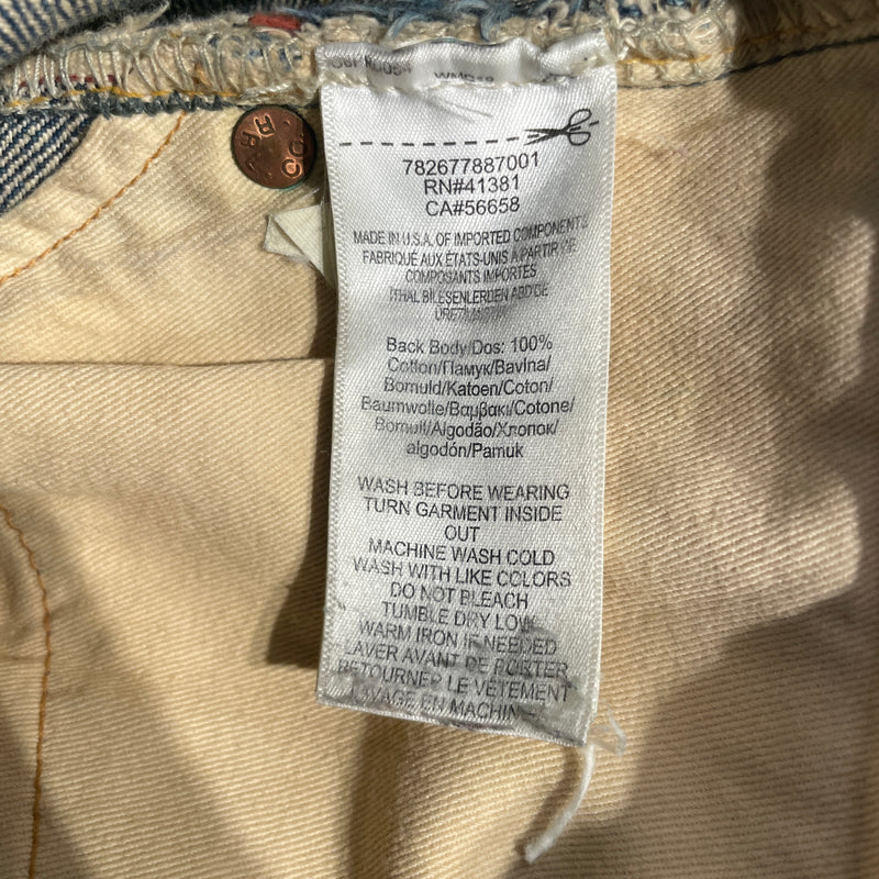 RRL/Straight Pants/33/Denim/IDG/distressed jeans