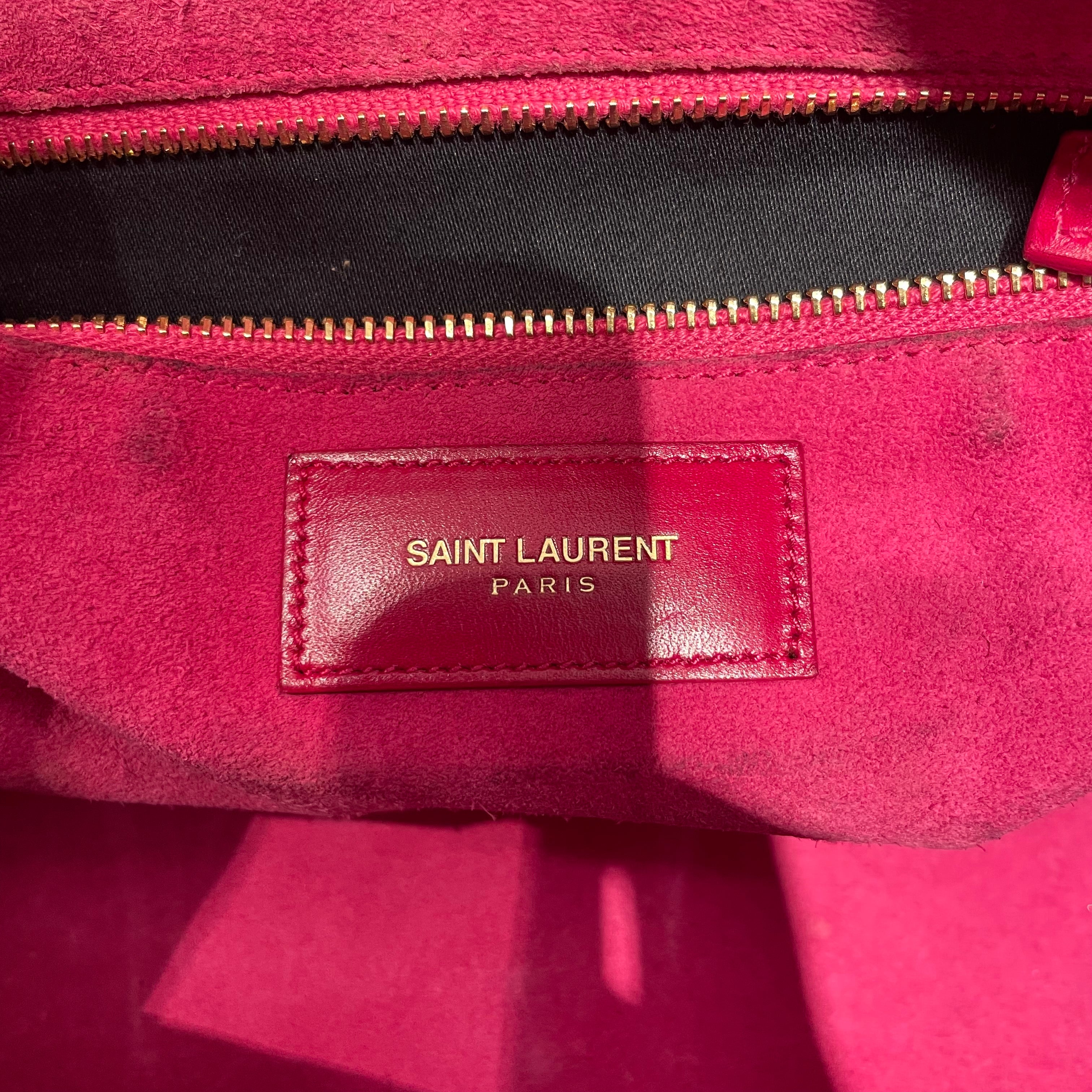 SAINT LAURENT/Bag/Leather/RED/Classic Duffle- Calfskin view 7