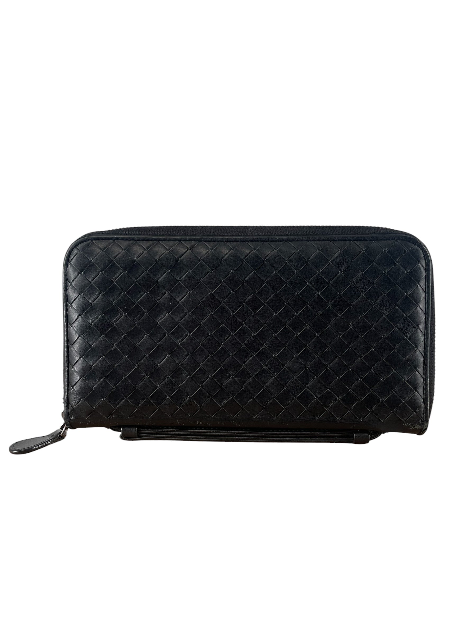 BOTTEGA VENETA/Clutch Bag/Leather/BLK/B00828889S HANDLE ON TOP view 1
