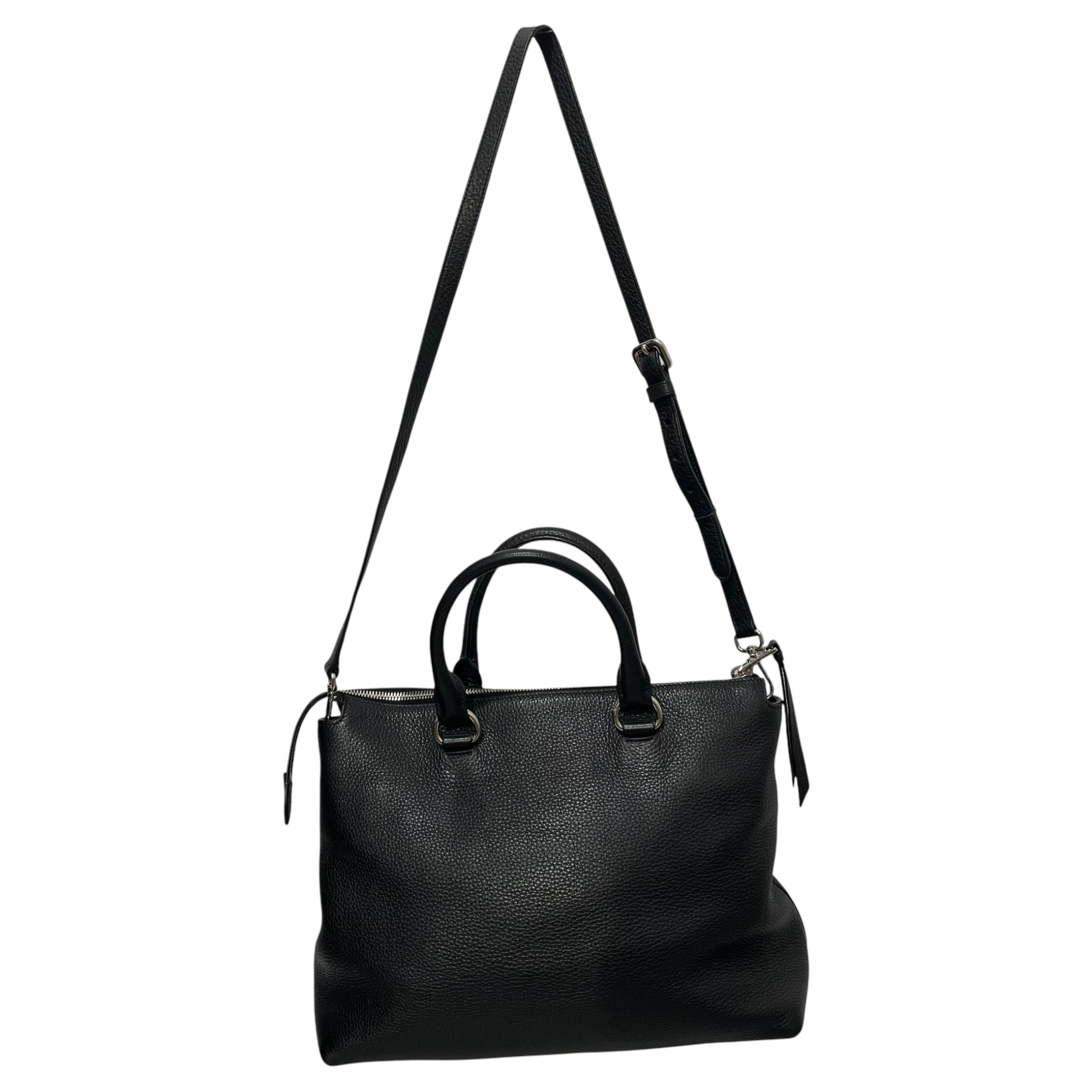 PRADA/Cross Body Bag/Leather/BLK/Nero Bag view 2