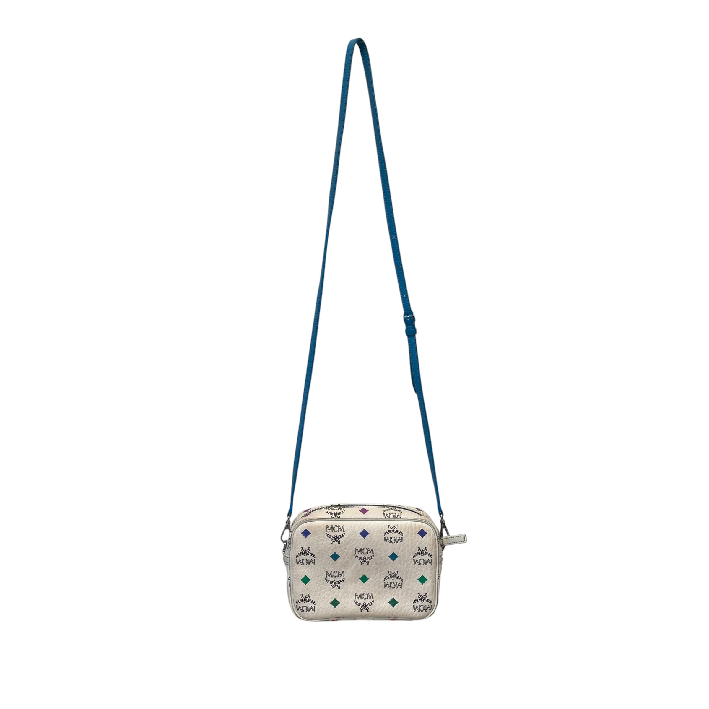 MCM/Cross Body Bag/Monogram/Leather/WHT/ view 2