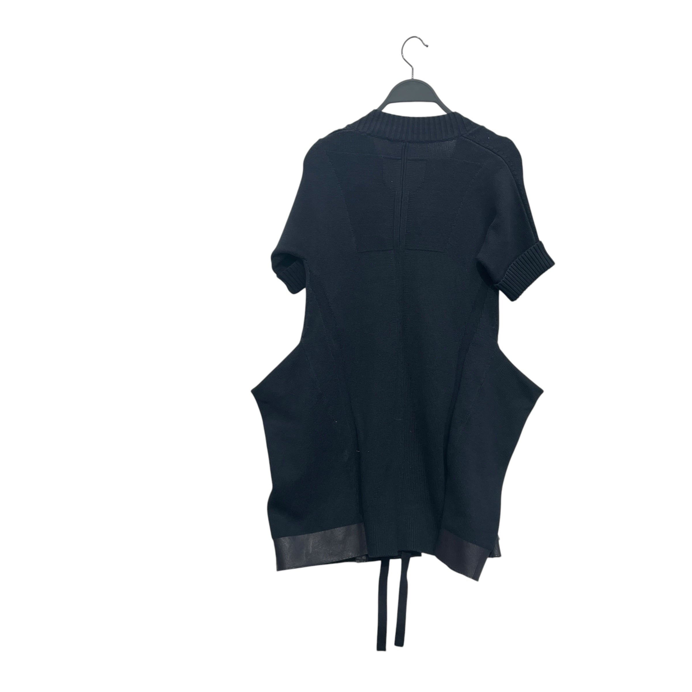 MARITHE FRANCOIS GIRBAUD/Camisole Dress/S/Cotton/BLK/KNIT SWEATER DRESS view 2