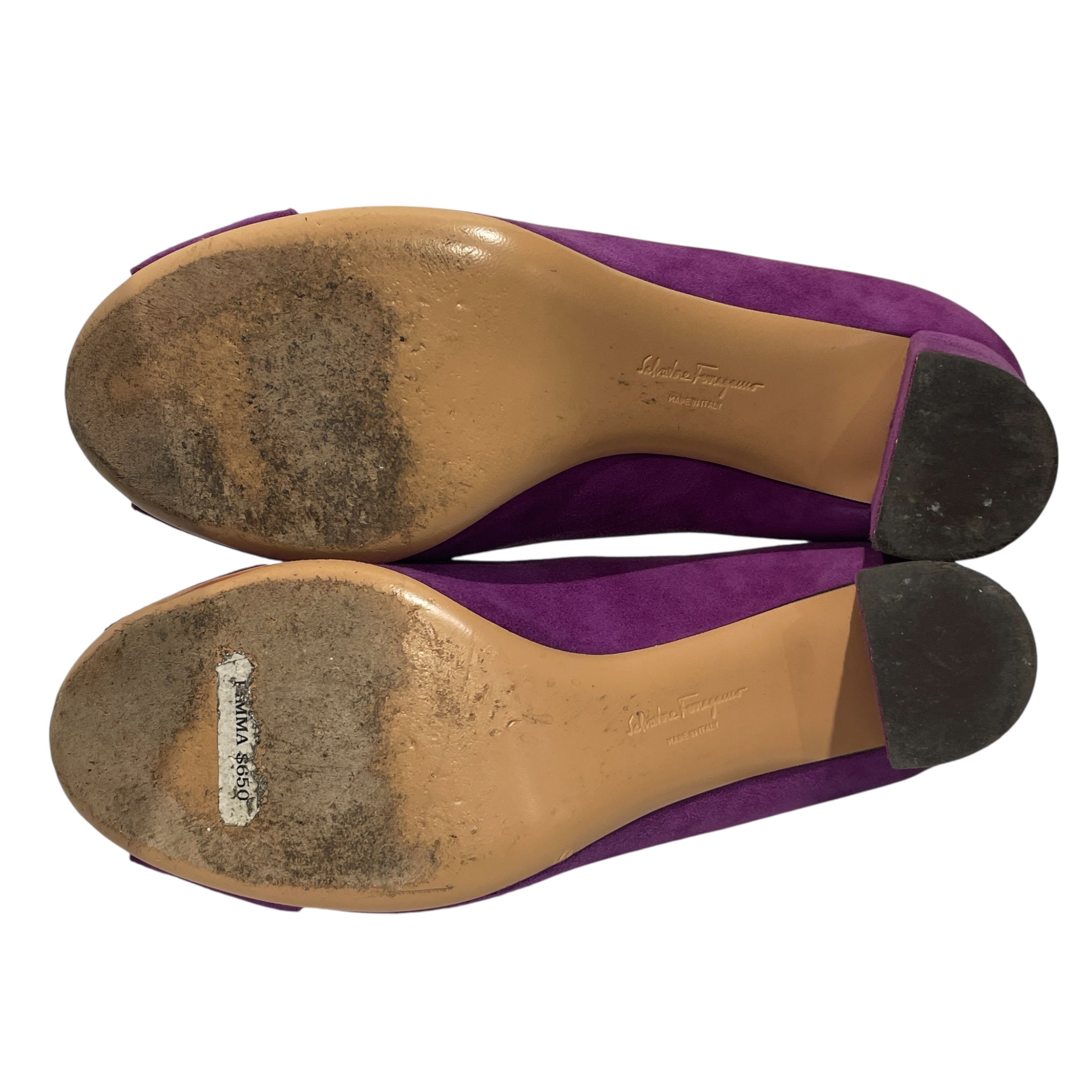 Salvatore Ferragamo/Heels/US 6.5/Suede/PPL/PUMPS view 4