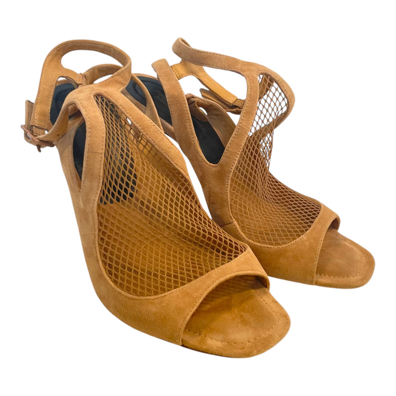 Alexander Wang/Heels/EU 37.5/Leather/BEG/Ankle Strap/Mesh Front