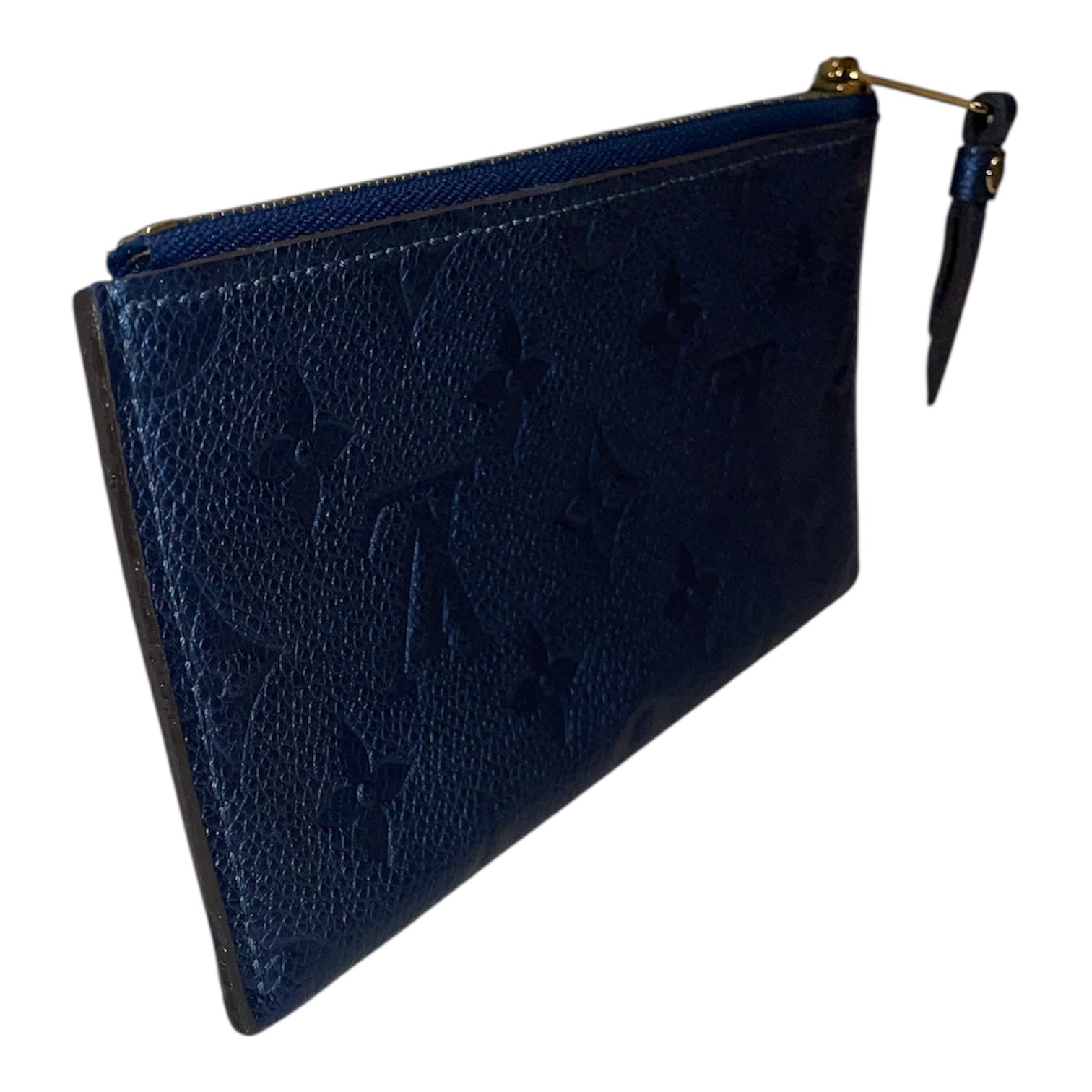 LOUIS VUITTON/Pouch/Monogram/Leather/BLU/Zippered Pouch Empreinte LTHER view 5