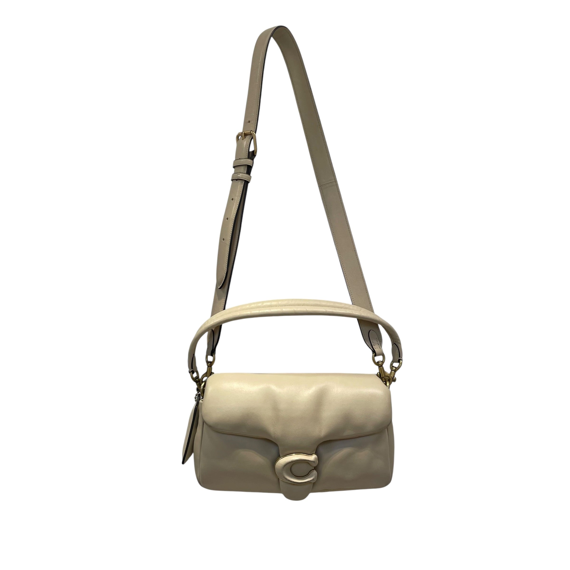 COACH/Cross Body Bag/Leather/BEG/PLUSH/TAN W BRASS HARDWARE view 1