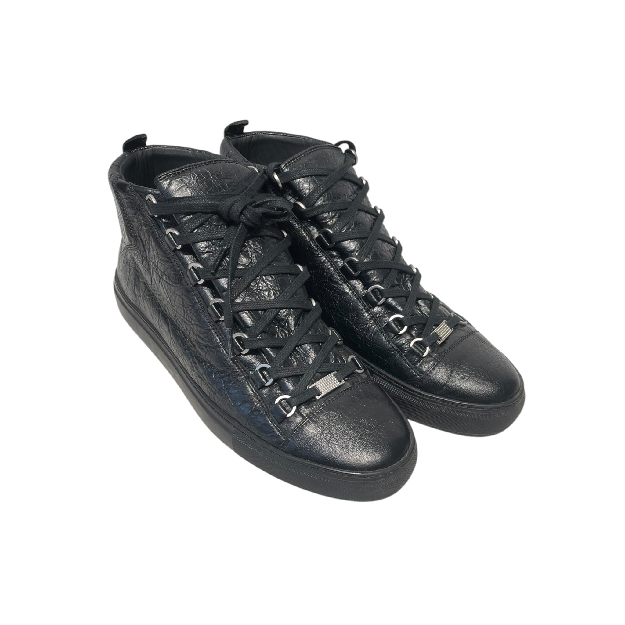 BALENCIAGA/Low-Sneakers/EU 44/Leather/BLK/ARENA SNEAKERS view 1