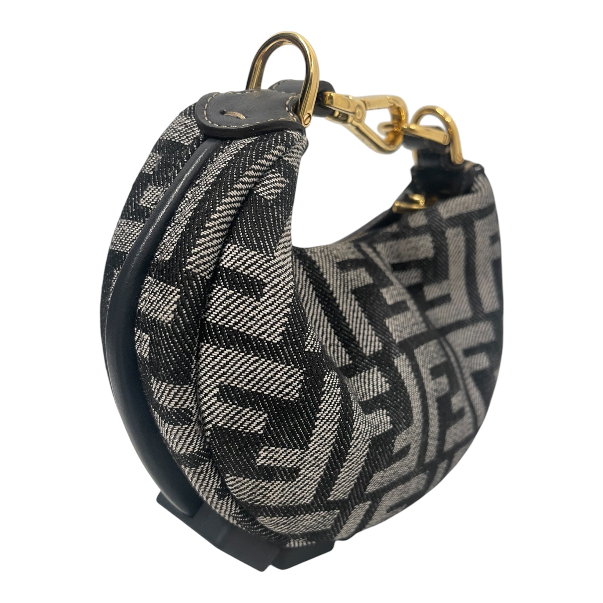 FENDI/Hand Bag/All Over Print/NVY/NANO HOBO CHARM MINI view 4