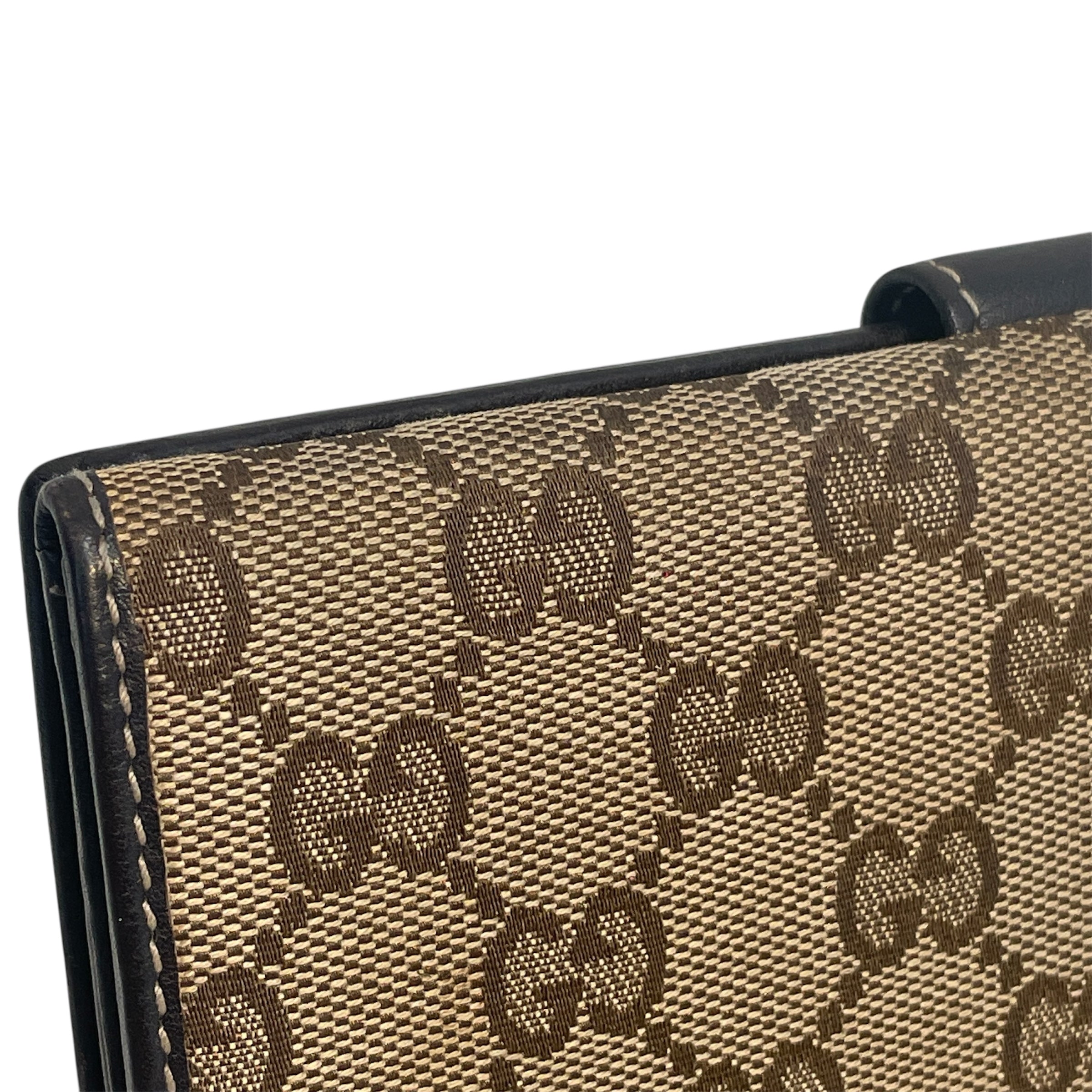 GUCCI/Wallet/Monogram/Cotton/BRW/Continental Monogram Wallet view 7