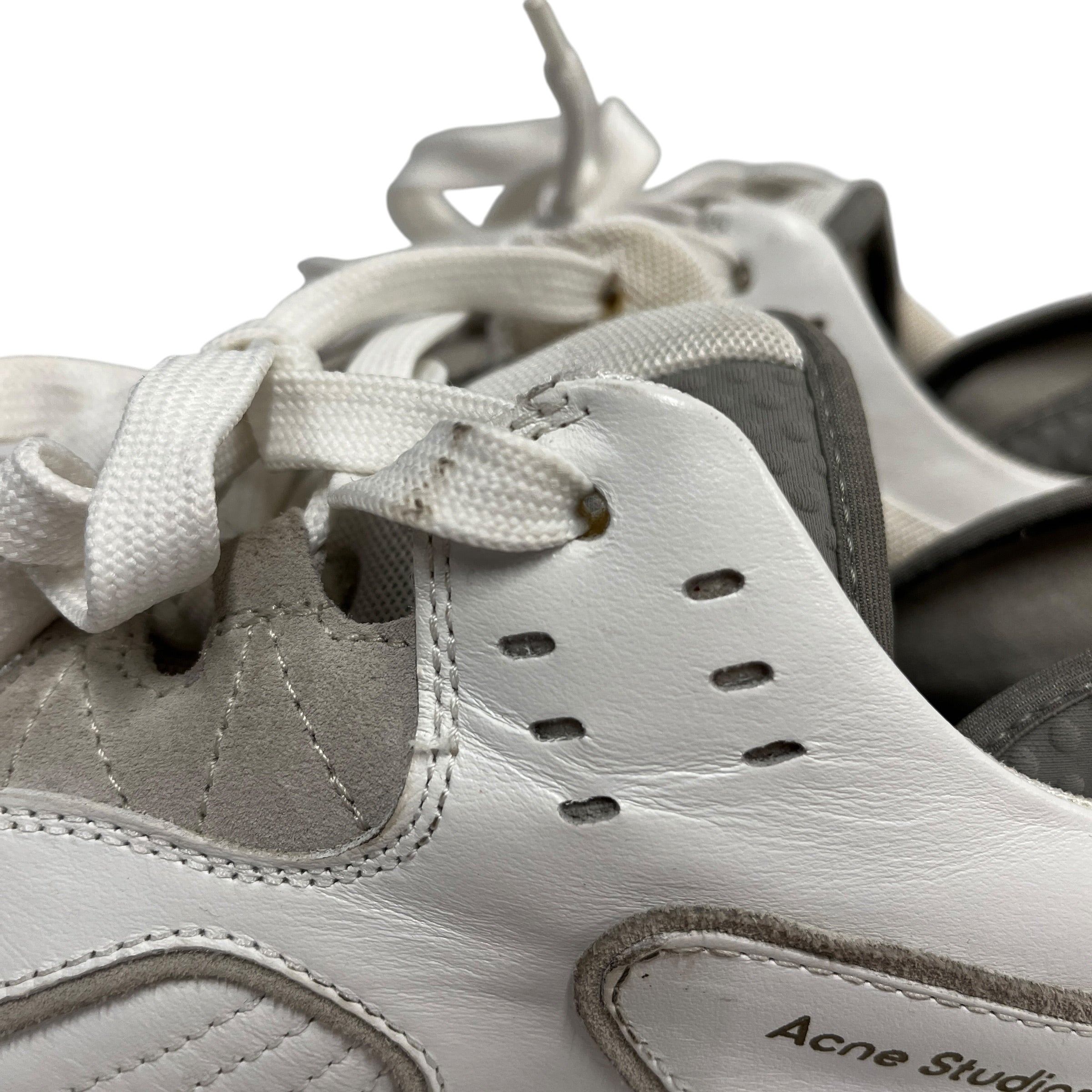 Acne Studios/Low-Sneakers/US 8.5/Leather/WHT/Manhattan White - view 4