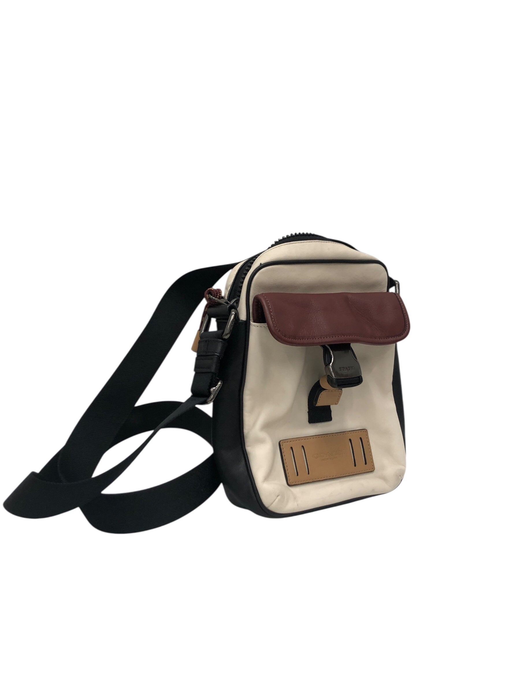 COACH/Cross Body Bag/Leather/WHT/NO. B2022-1957 WHT/BRW/CML view 1