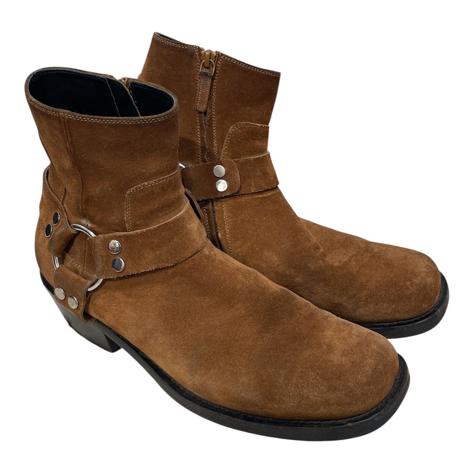 BALENCIAGA/Cowboy Boots/EU 43/Suede/CML/483528 SILVER HARDWARE view 1