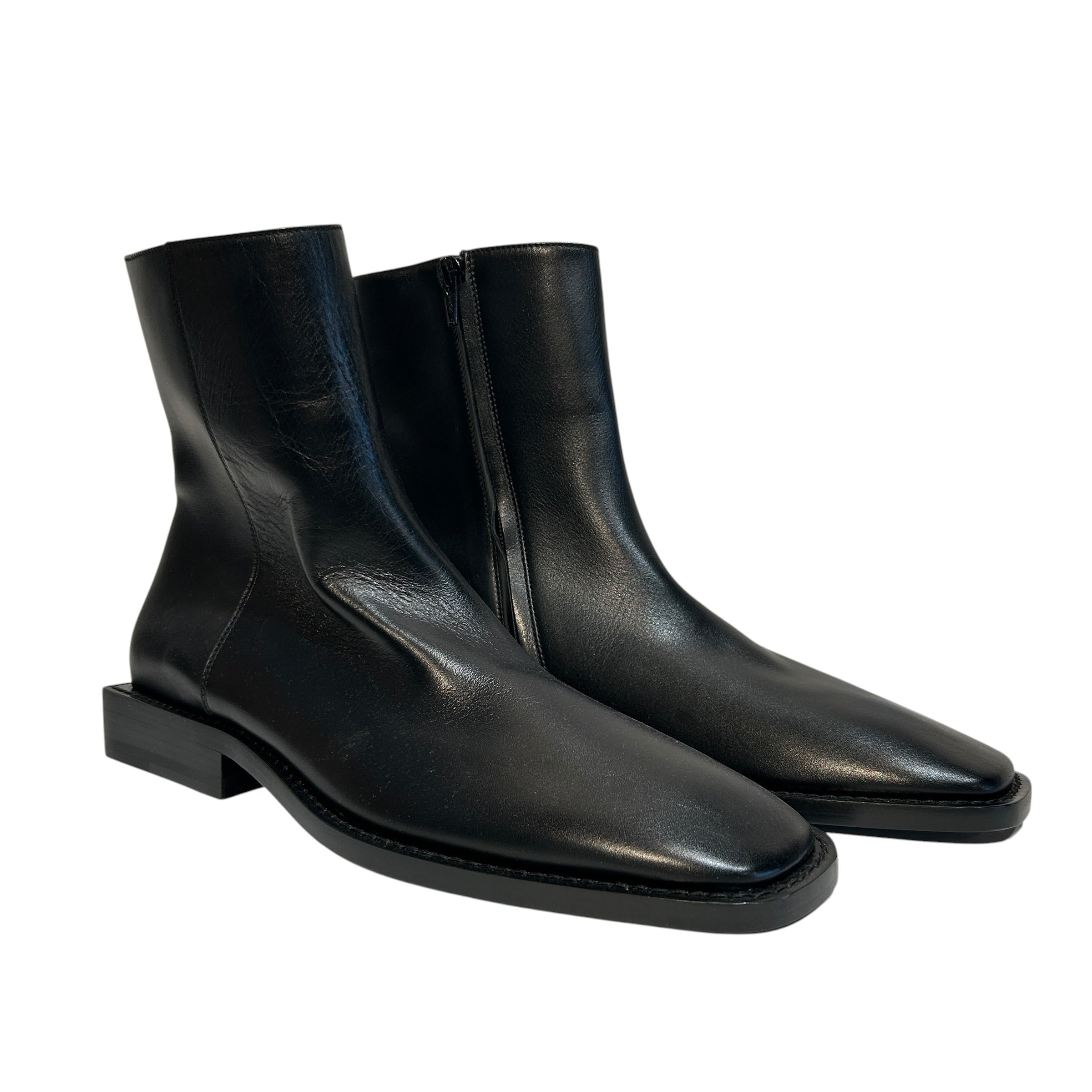 BALENCIAGA/Boots/US 9/Leather/BLK/Square toe view 1