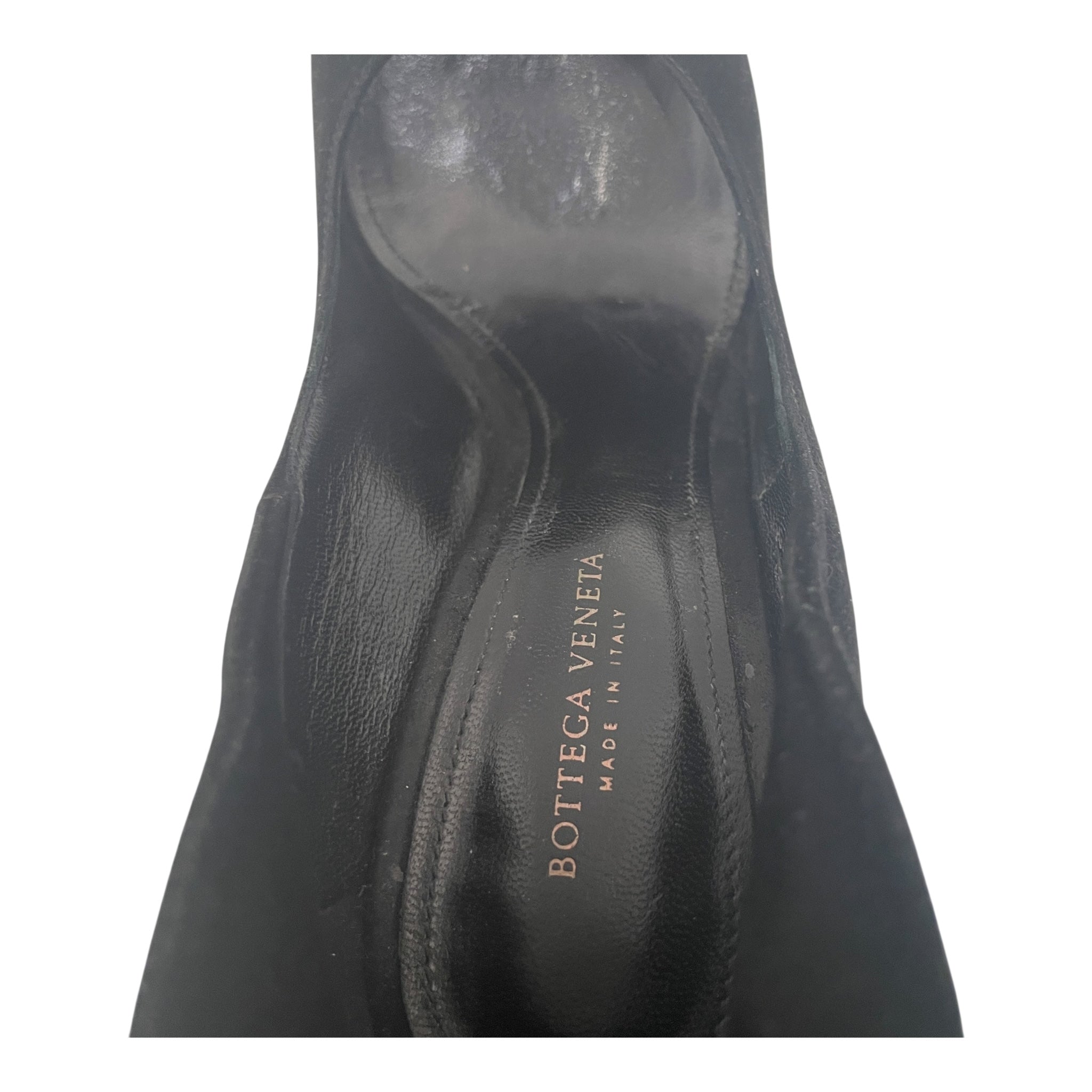 BOTTEGA VENETA/Heels/EU 35.5/Suede/BLK/BACK TAB STILETTO view 3