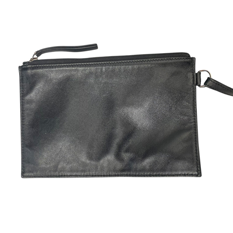 BALENCIAGA/Clutch Bag/L/Leather/BLK/BALENCIAGA CAT BAG