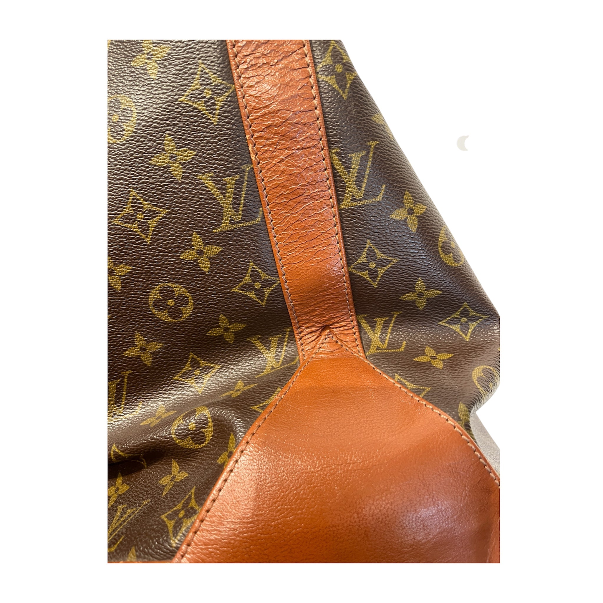 LOUIS VUITTON/Tote Bag/Monogram/Leather/BRW/Sac weekend PM/gold hardware view 8