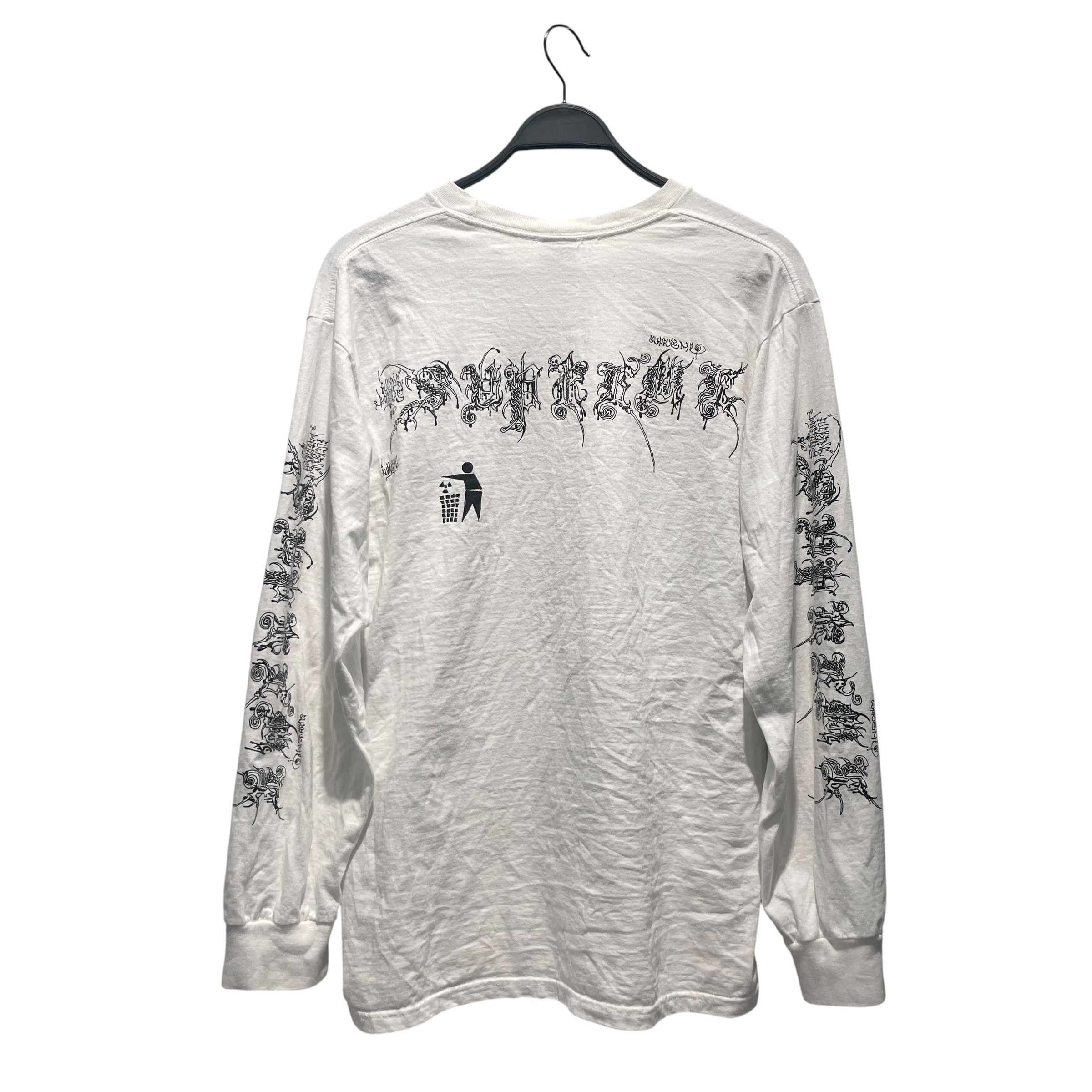 Supreme/LS T-Shirt/L/Cotton/WHT/WOMBAT view 2