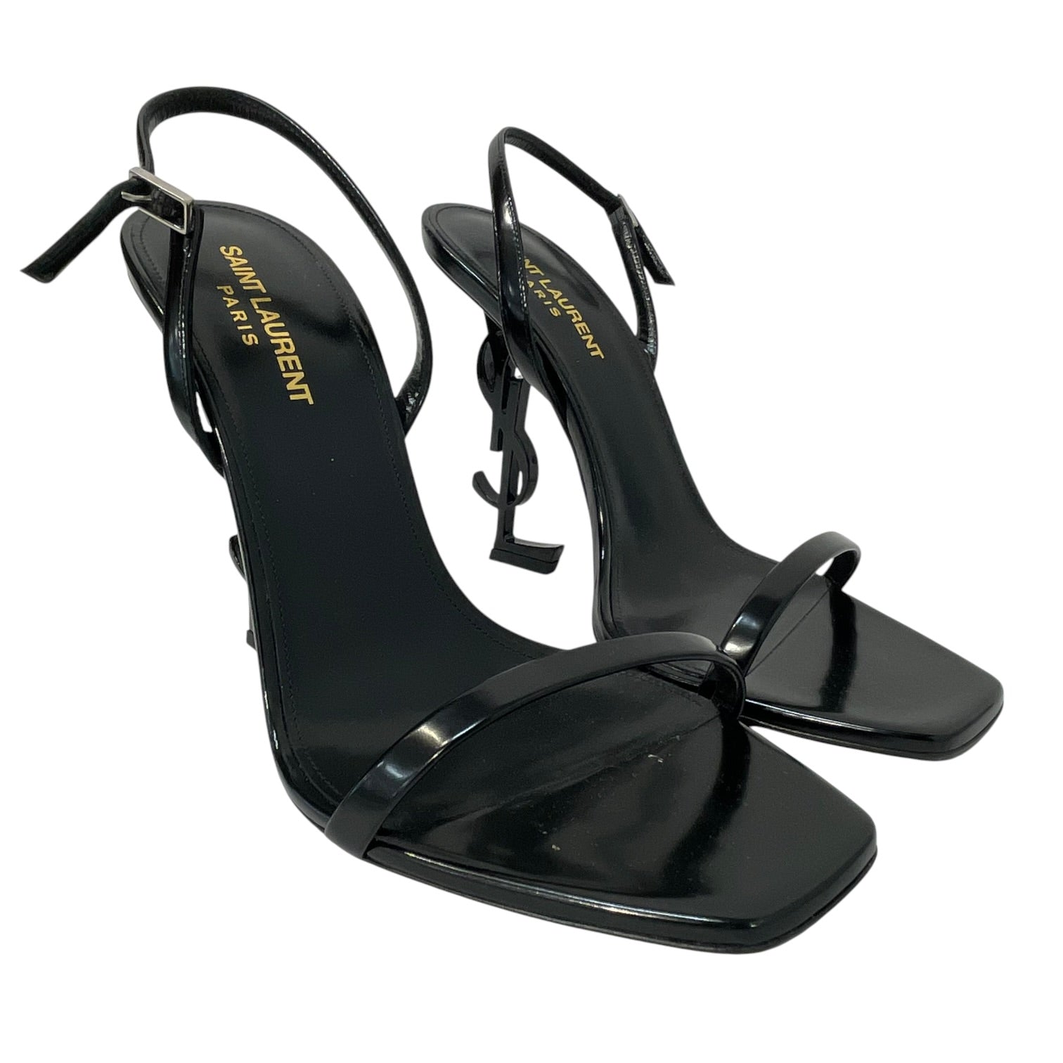 SAINT LAURENT/Sandals/EU 39/Leather/BLK/opyum 110 view 1