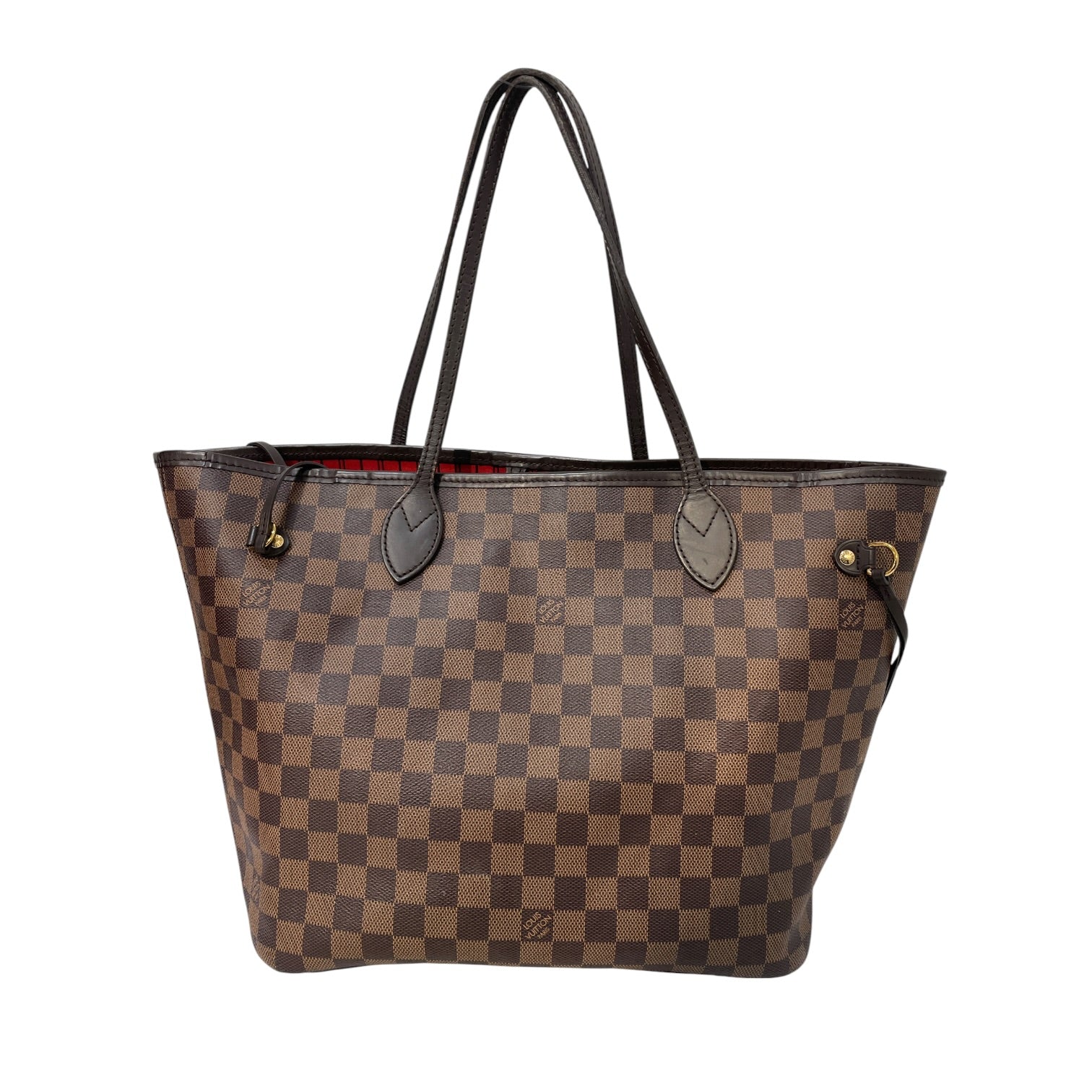 LOUIS VUITTON/Tote Bag/Monogram/Leather/BRW/DAMIER EBENE NEVERFULL MM view 2