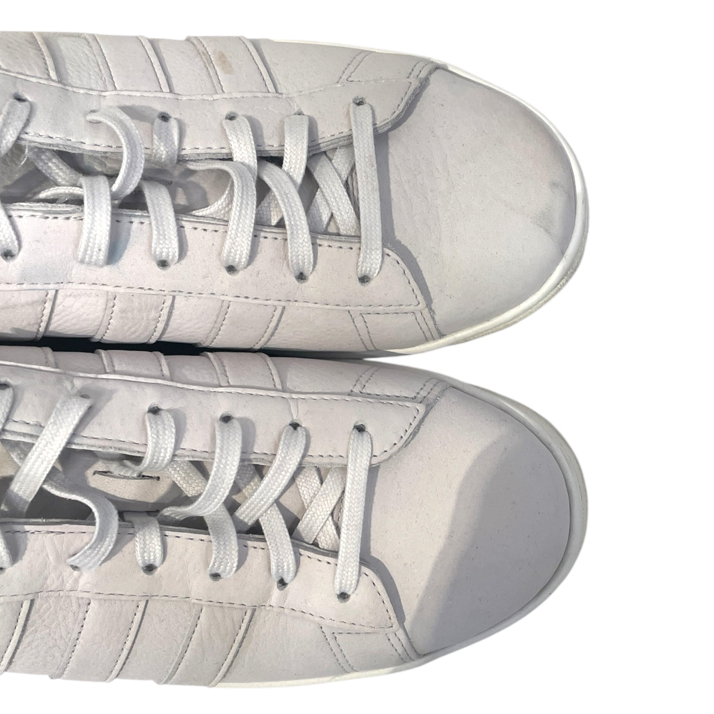 Y-3/Low-Sneakers/US 12/Leather/WHT/Hicho view 4