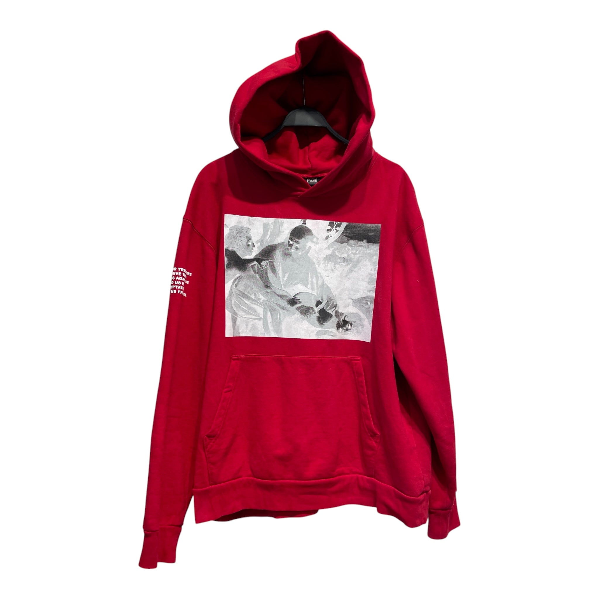 Revenge/Hoodie/XL/Cotton/RED/Oversize/JUICE WRLD X REVENGE