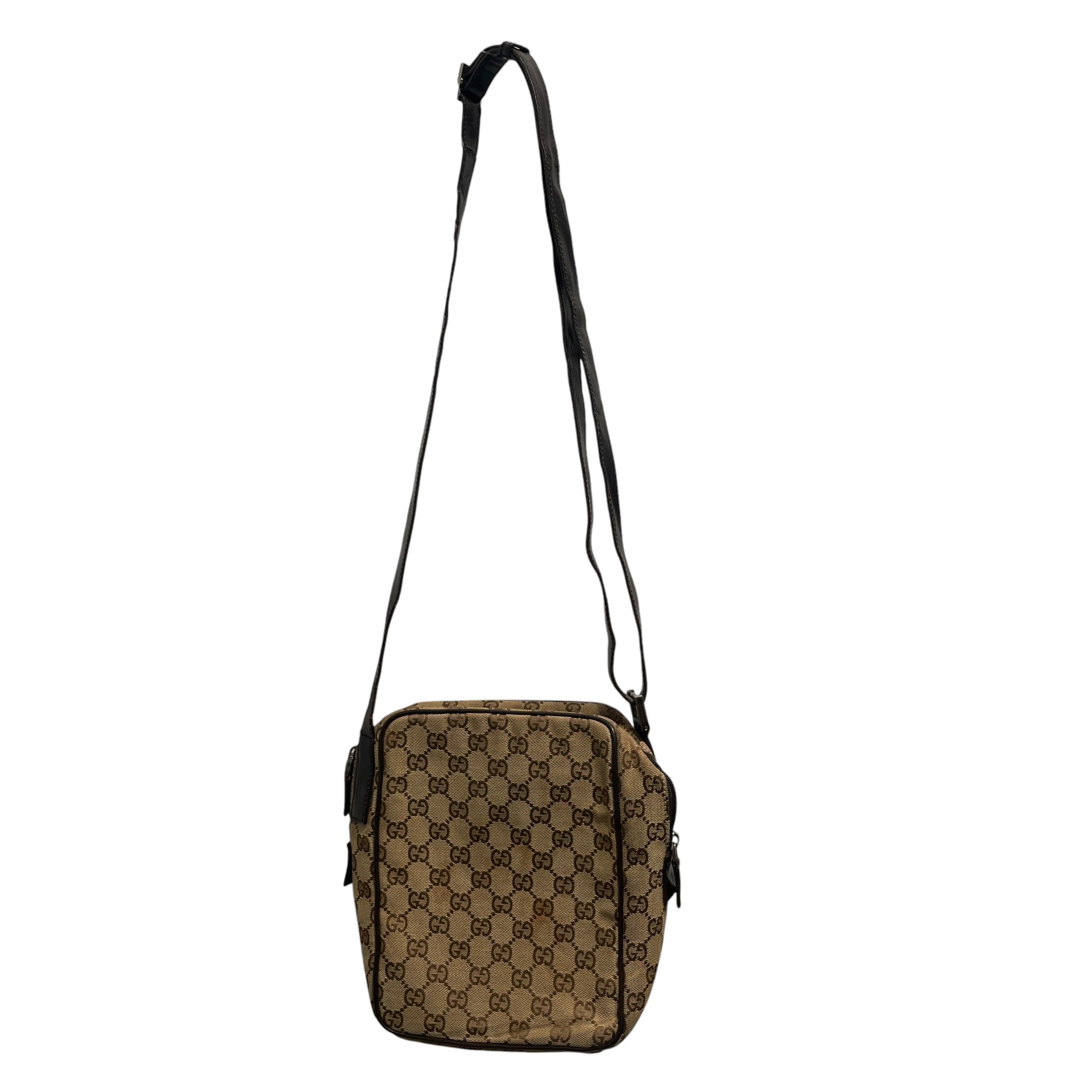GUCCI/Cross Body Bag/Cotton/CML/GG SUPREME CLOTH view 2
