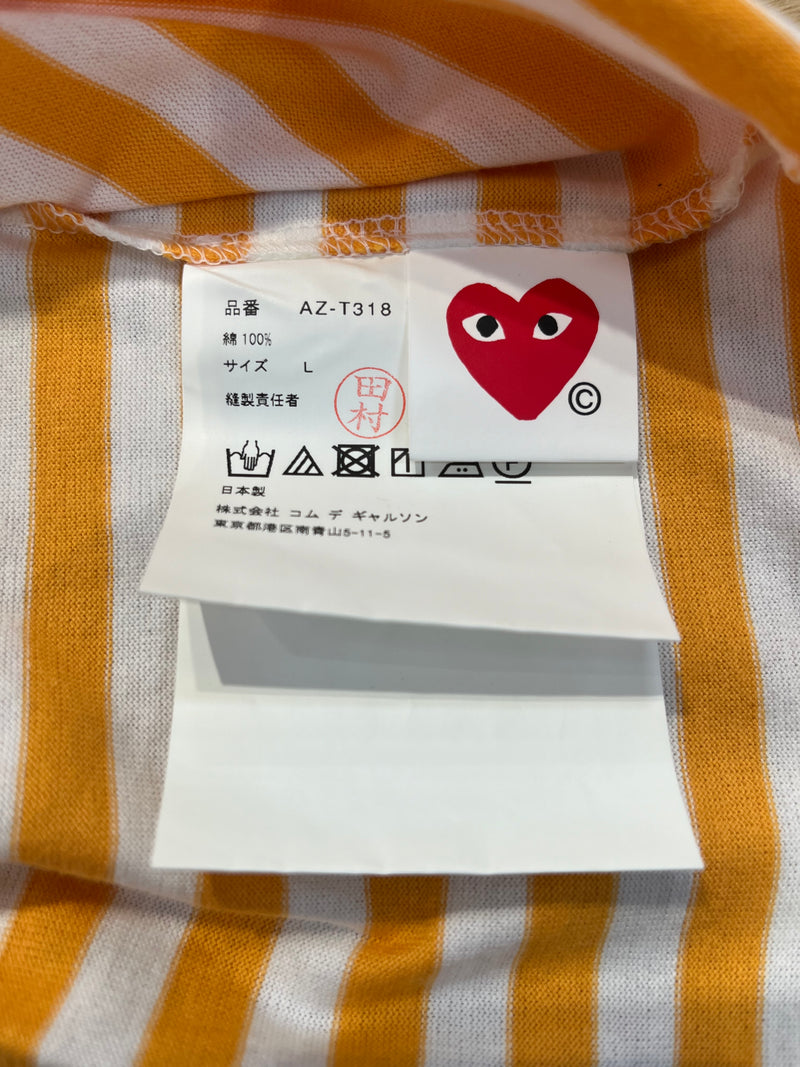 PLAY COMME des GARCONS/LS T-Shirt/XL/Cotton/BLK/Stripe/