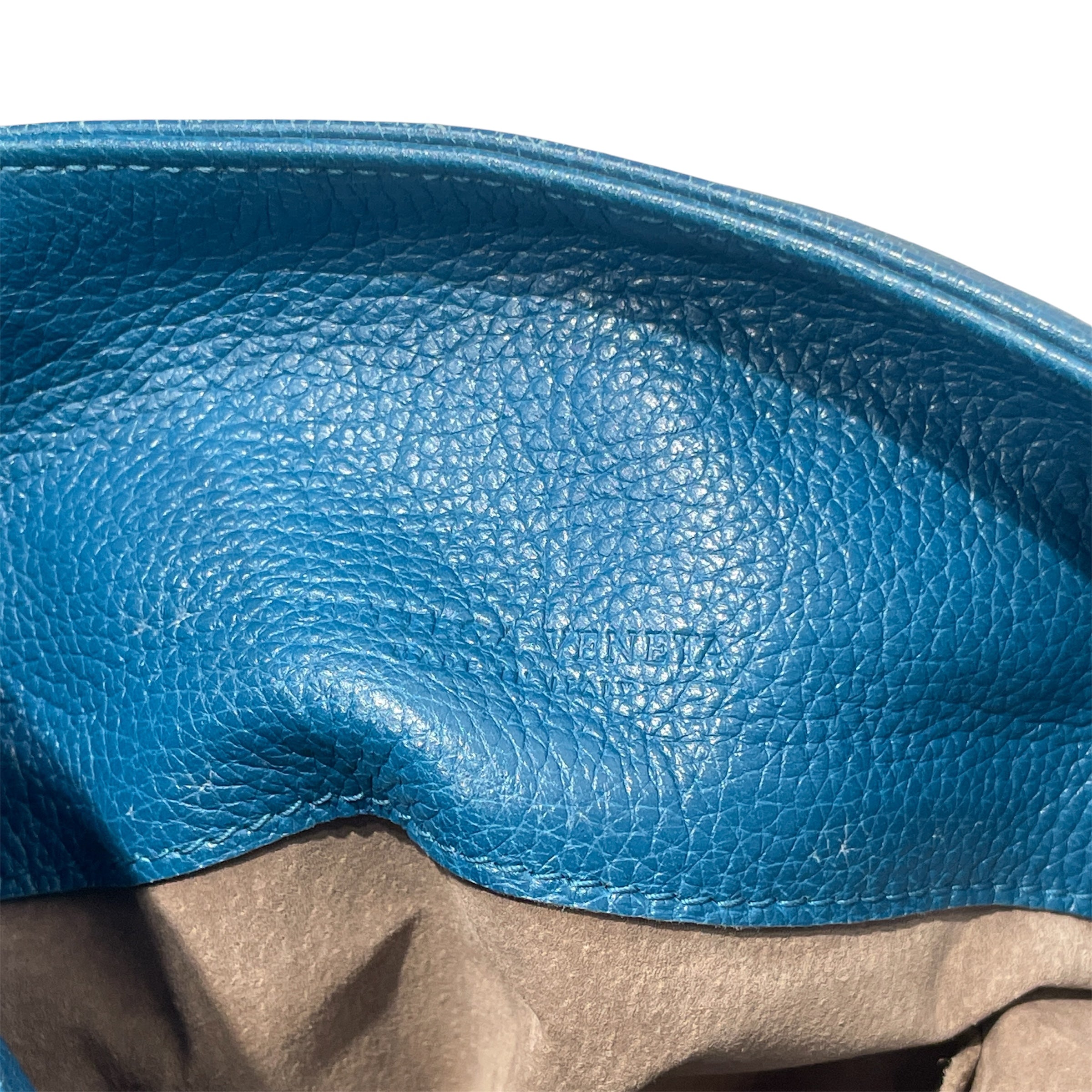 BOTTEGA VENETA/Tote Bag/Leather/BLU/INTRECCIATO CERVO HOBO view 6