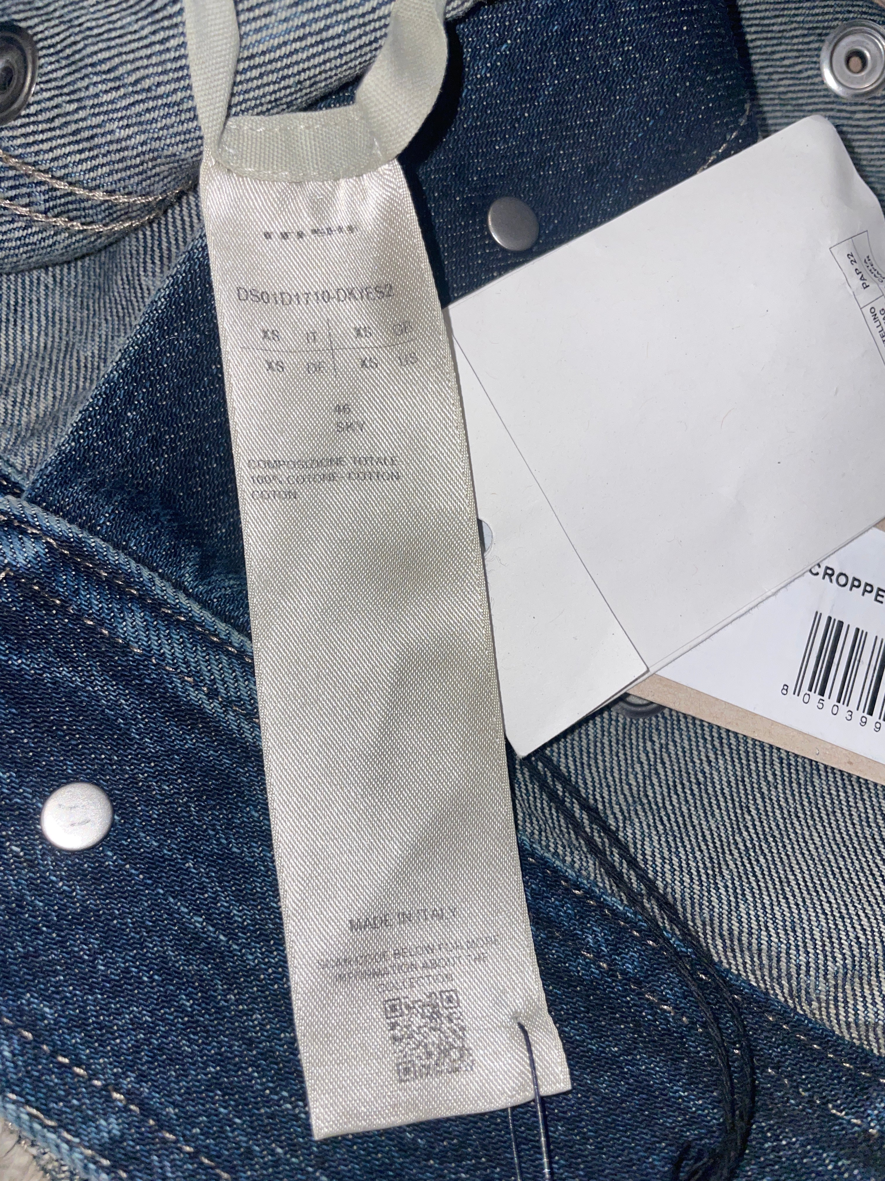 RICK OWENS DRKSHDW/Vest/XS/Cotton/BLU/BUTTON SNAPS/#DS01D1710 view 4