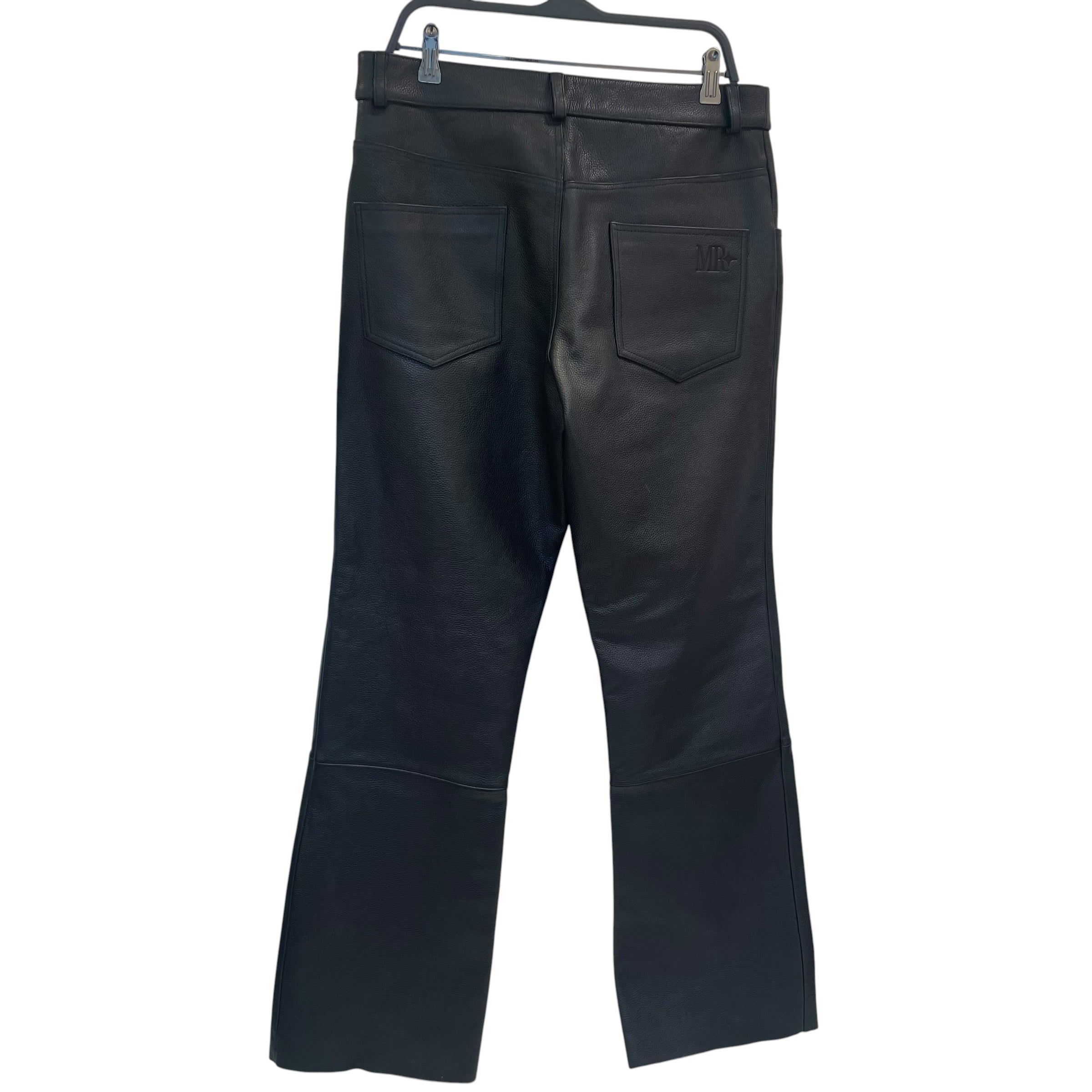 MIDNIGHT RODEO/Straight Pants/34/Leather/BLK/GENUINE LEATHER PANTS MR. view 2