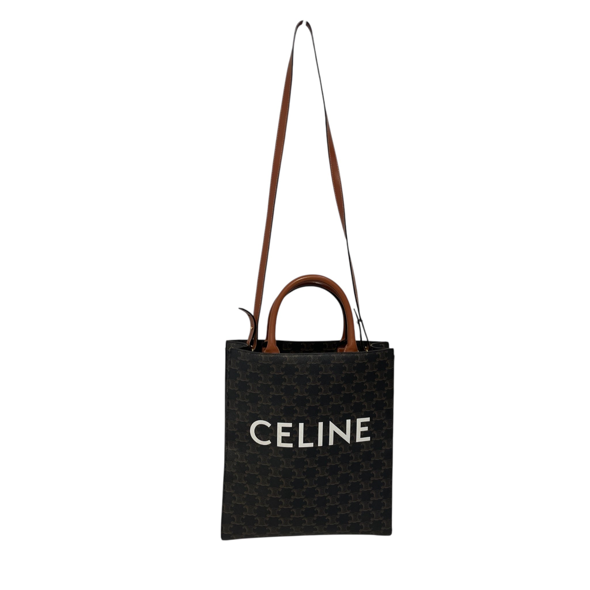 CELINE/Tote Bag/All Over Print/Leather/BLK/ view 1