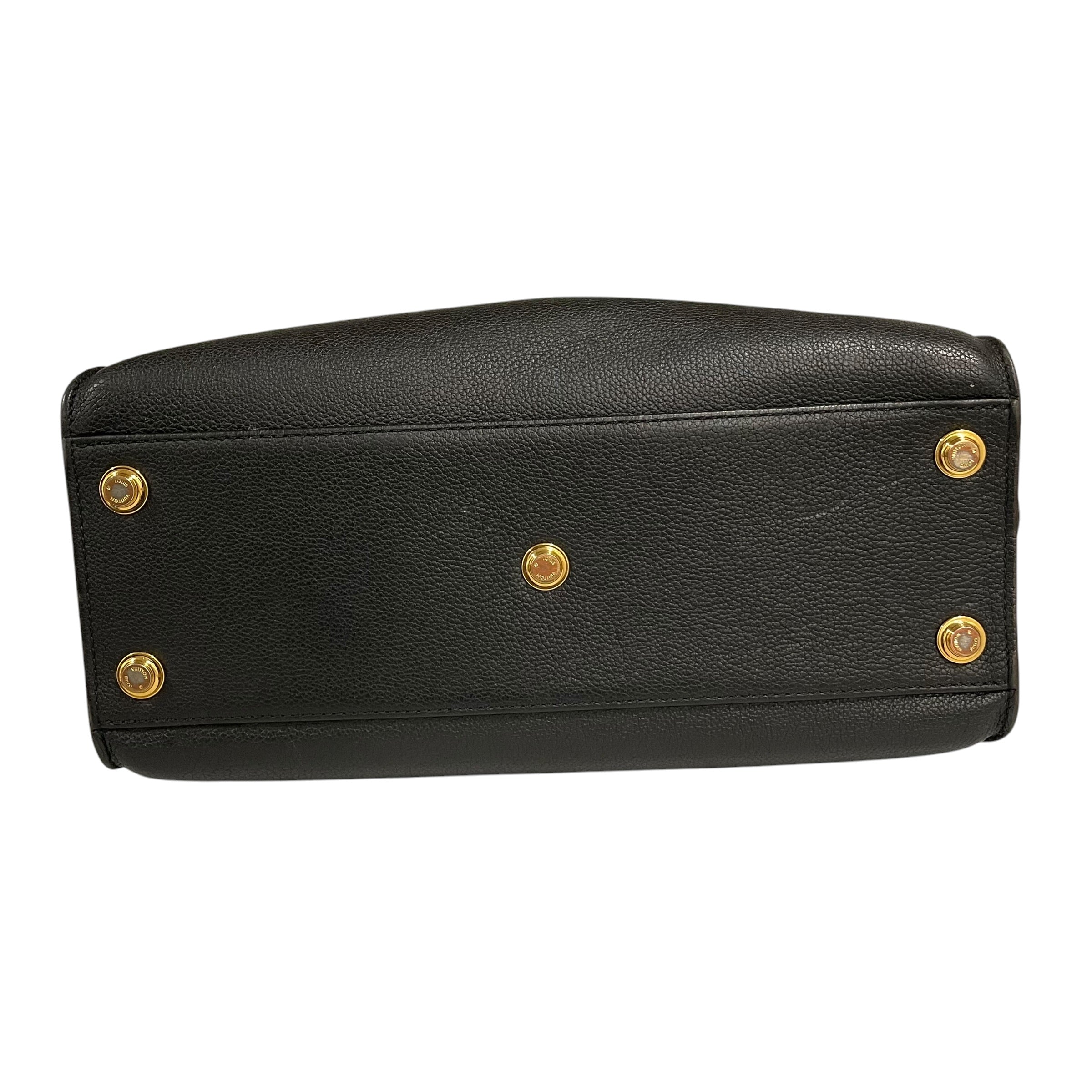LOUIS VUITTON/Bag/Leather/BLK/MONOGRAM ON THE SIDE view 3