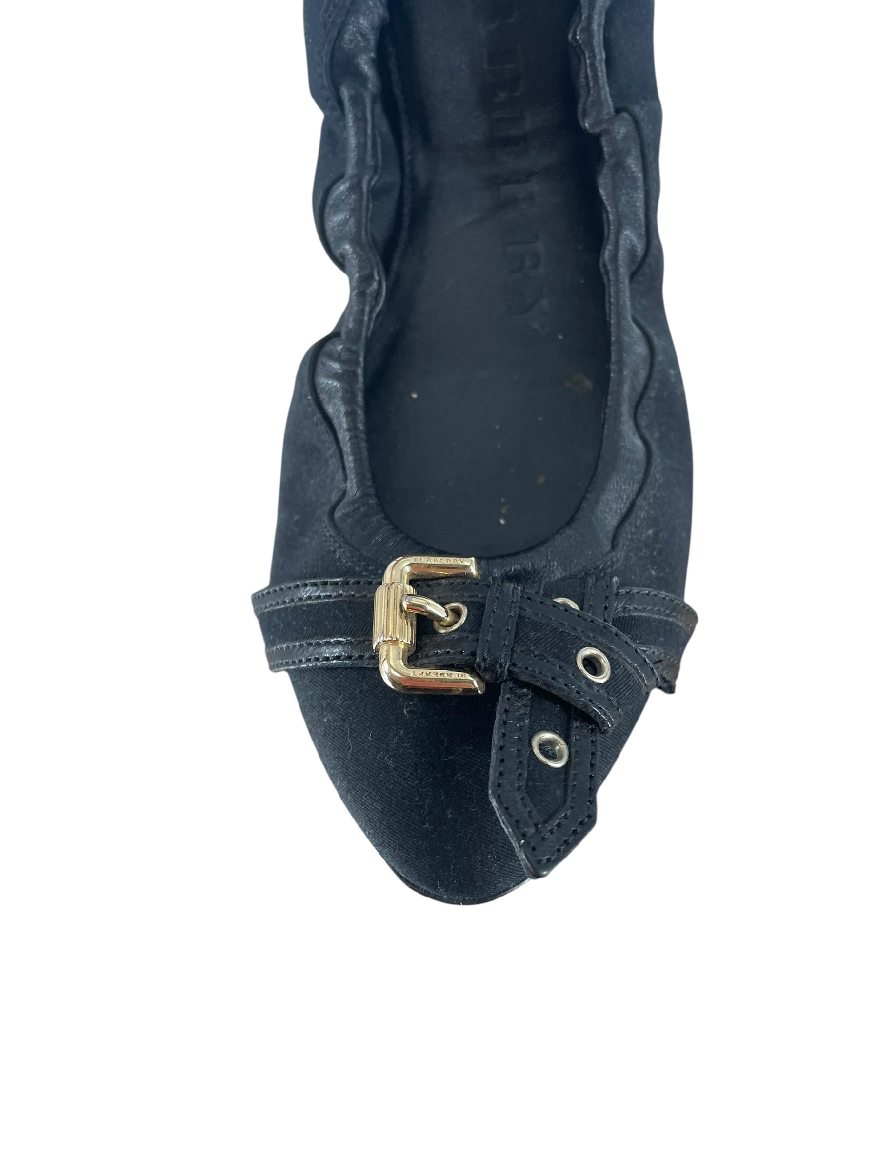 BURBERRY/Loafers/EU 38/Graphic/Leather/WHT/T-Strap/ALDWYCH SHOE - 118334A1488 view 3