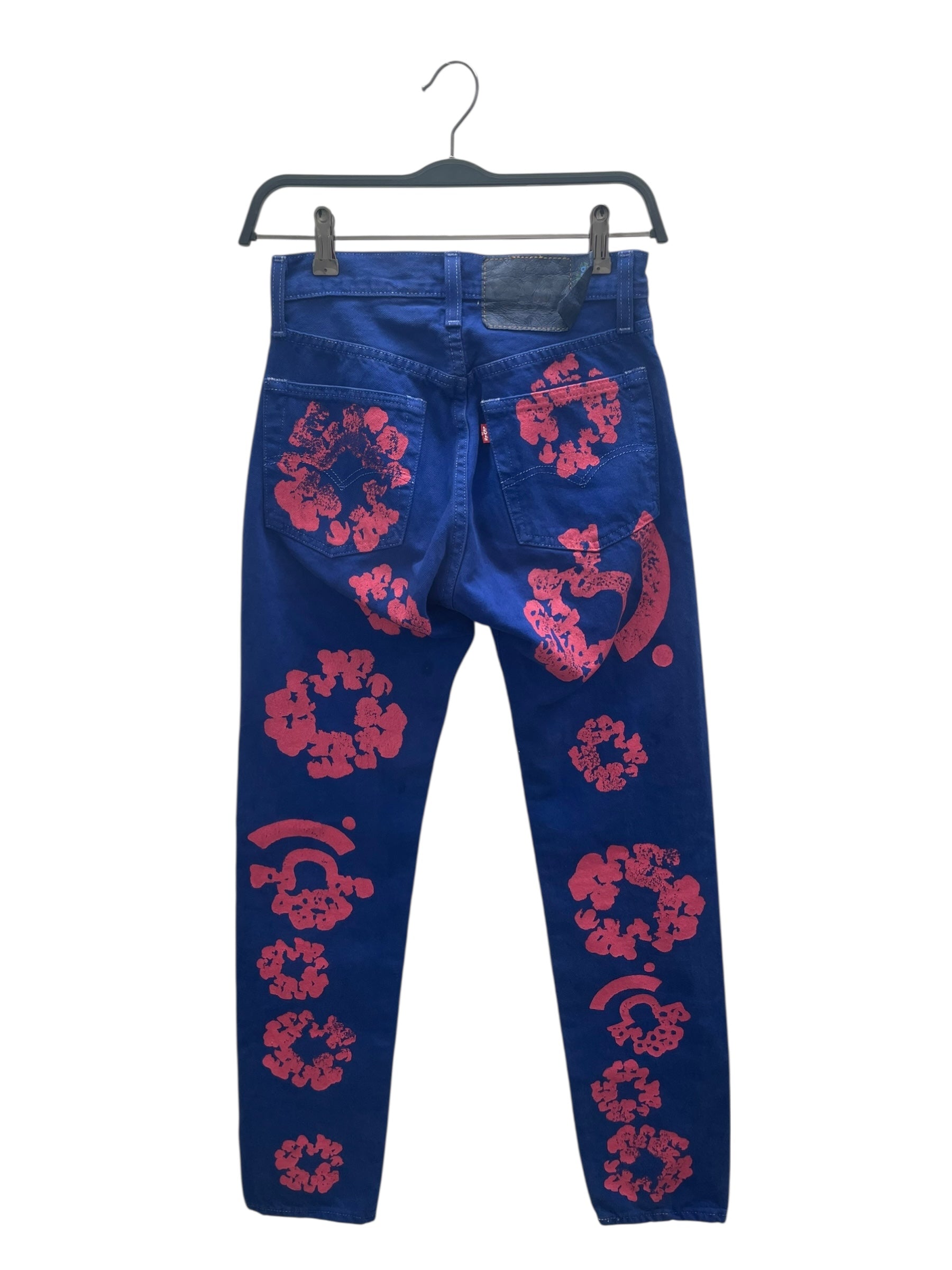 DENIM TEARS/BSTROY/Levi's/Bottoms/25/Monogram/Cotton/BLU/Button Fly/BLU/PNK COTTON WREATH JEANS view 2
