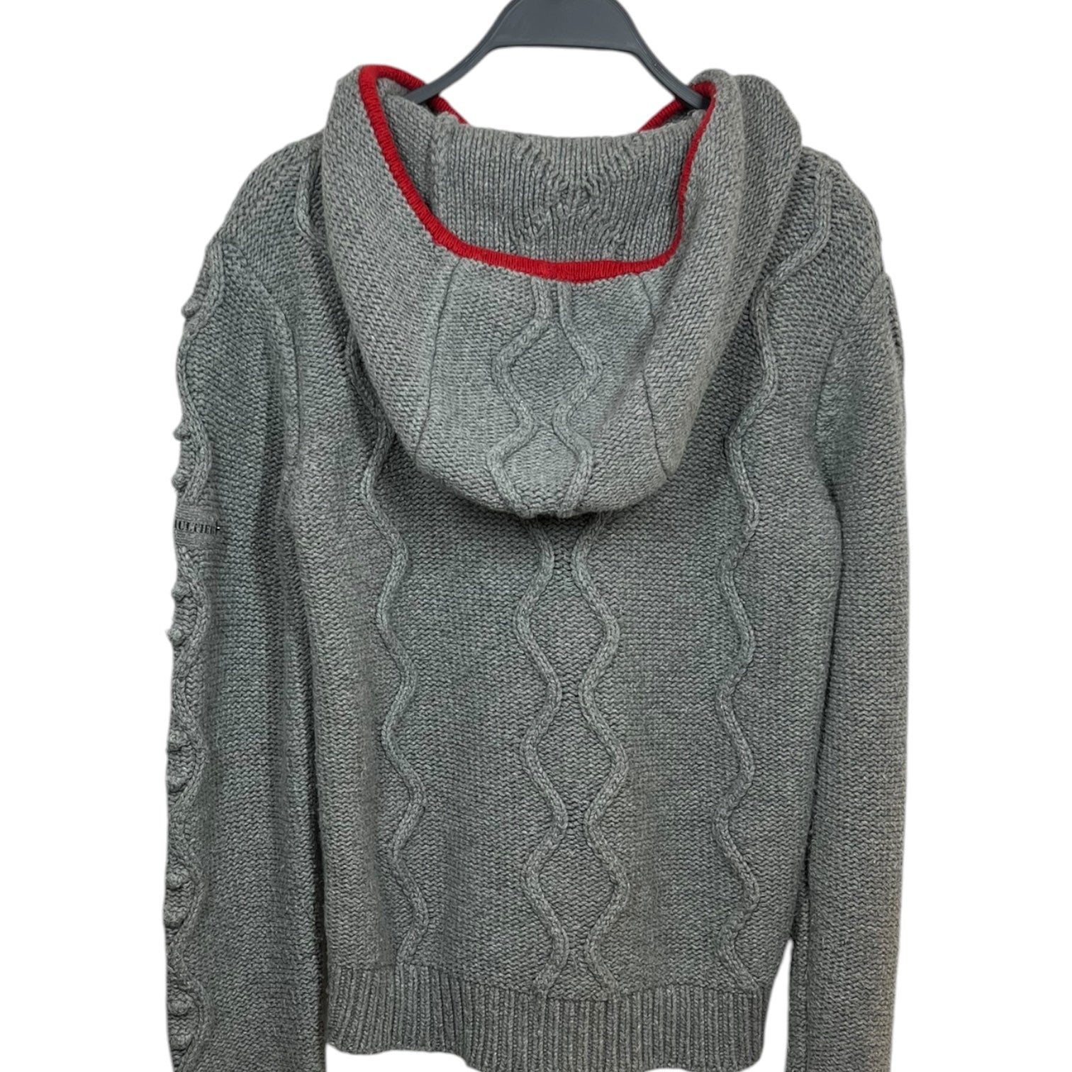 JUNIOR GAULTIER/Zip Up Hoodie/12/Cotton/GRY/KNITTED ZIP-UP HOODIE view 2
