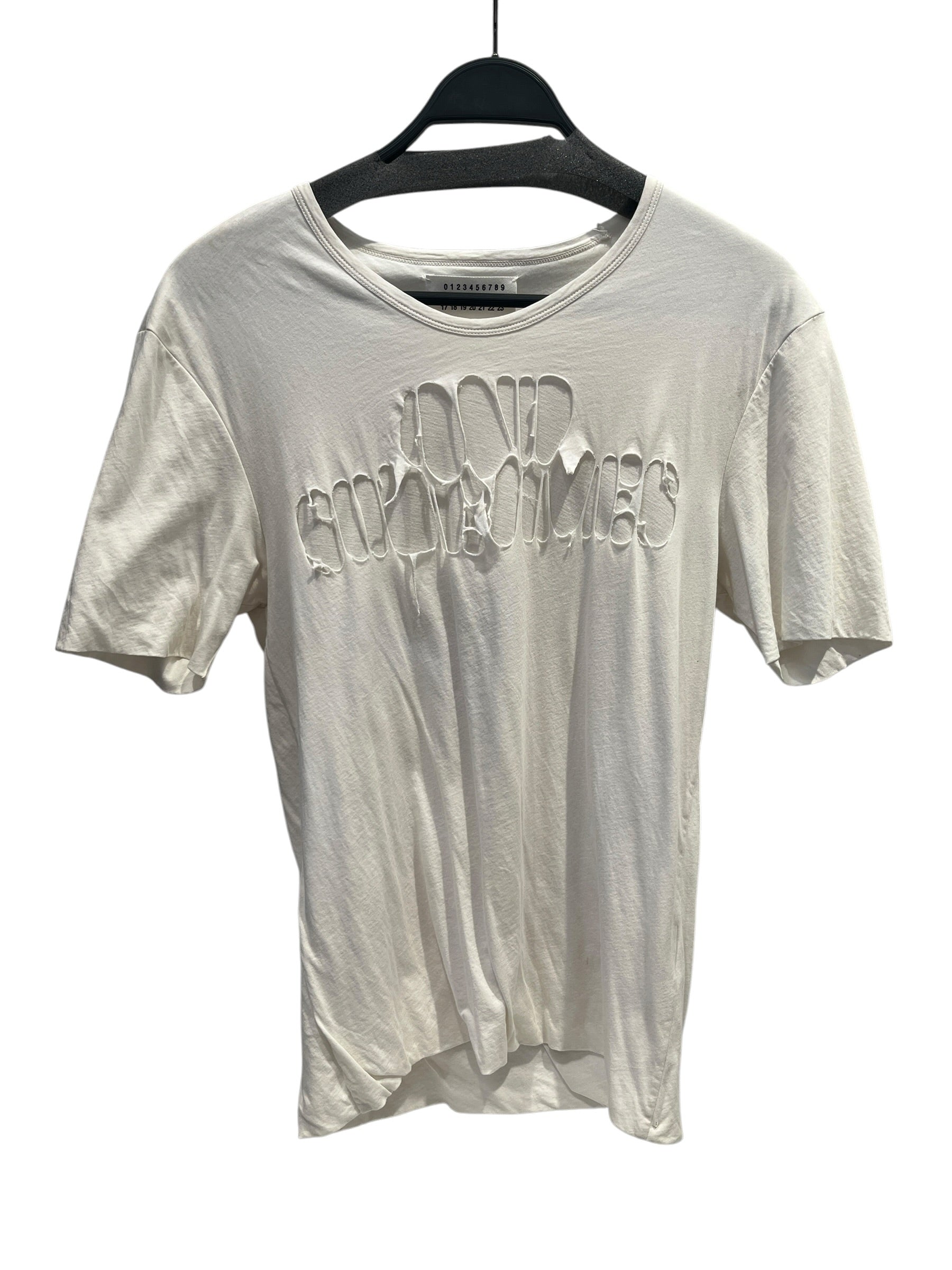 Martin Margiela/T-Shirt/Cotton/WHT/High Neck/Graphic/ view 1