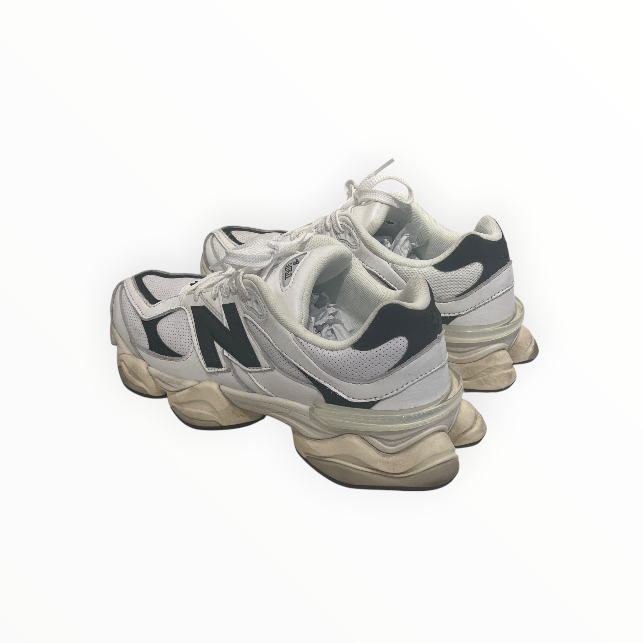 NEW BALANCE/Low-Sneakers/US 10.5/Leather/WHT/9060 WHITE BLACK SNEAKERS view 2