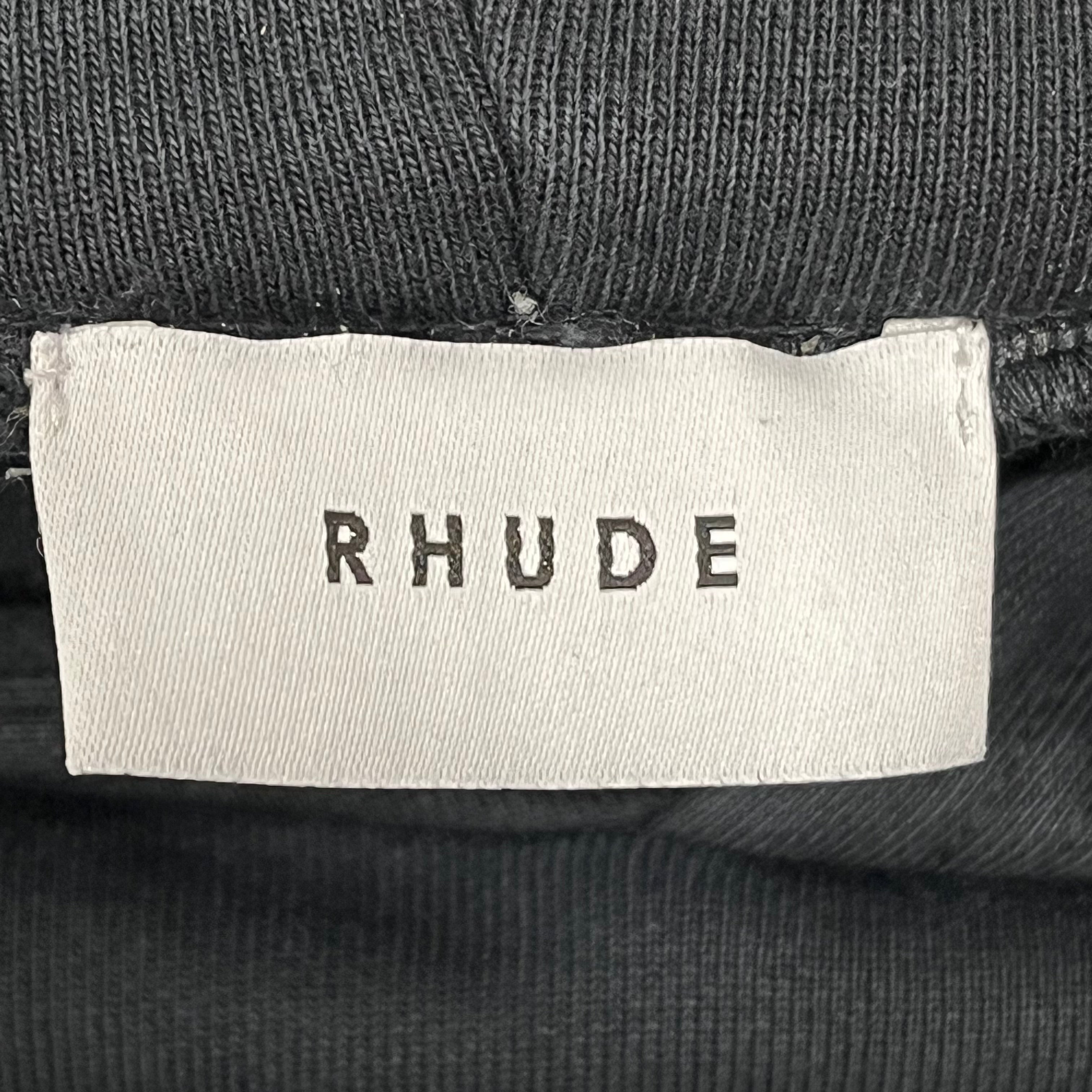 RHUDE/Hoodie/L/Cotton/BLK/ view 3