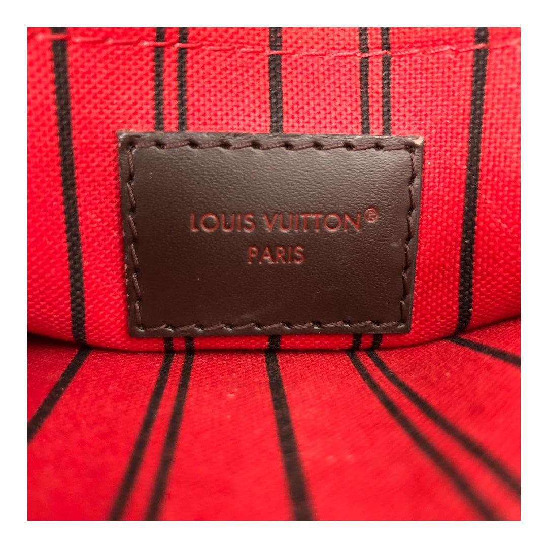 LOUIS VUITTON/Clutch Bag/Glen Check/Leather/BRW/Damier Ebene Canvas Check view 5
