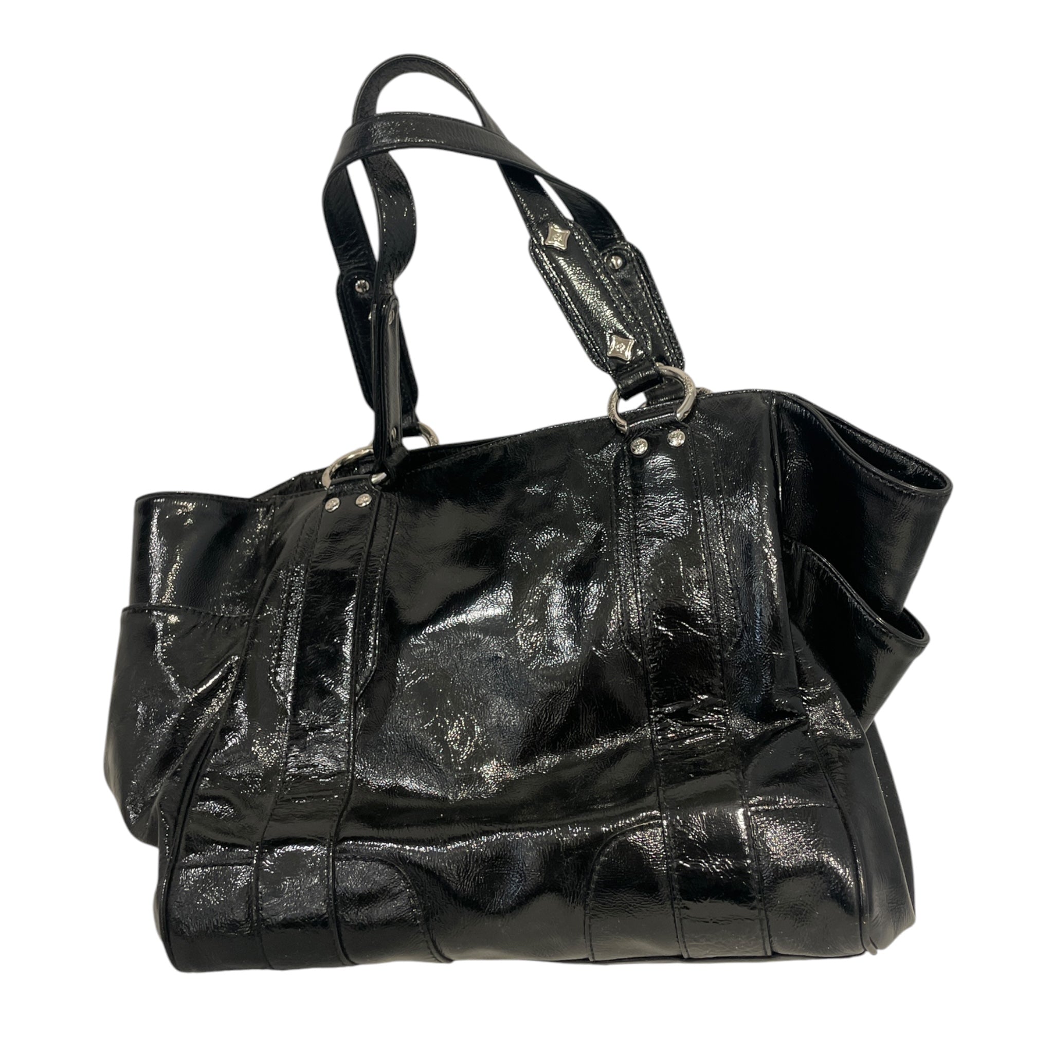 MCM/Tote Bag/MCM PATENT TOTE BLK view 2