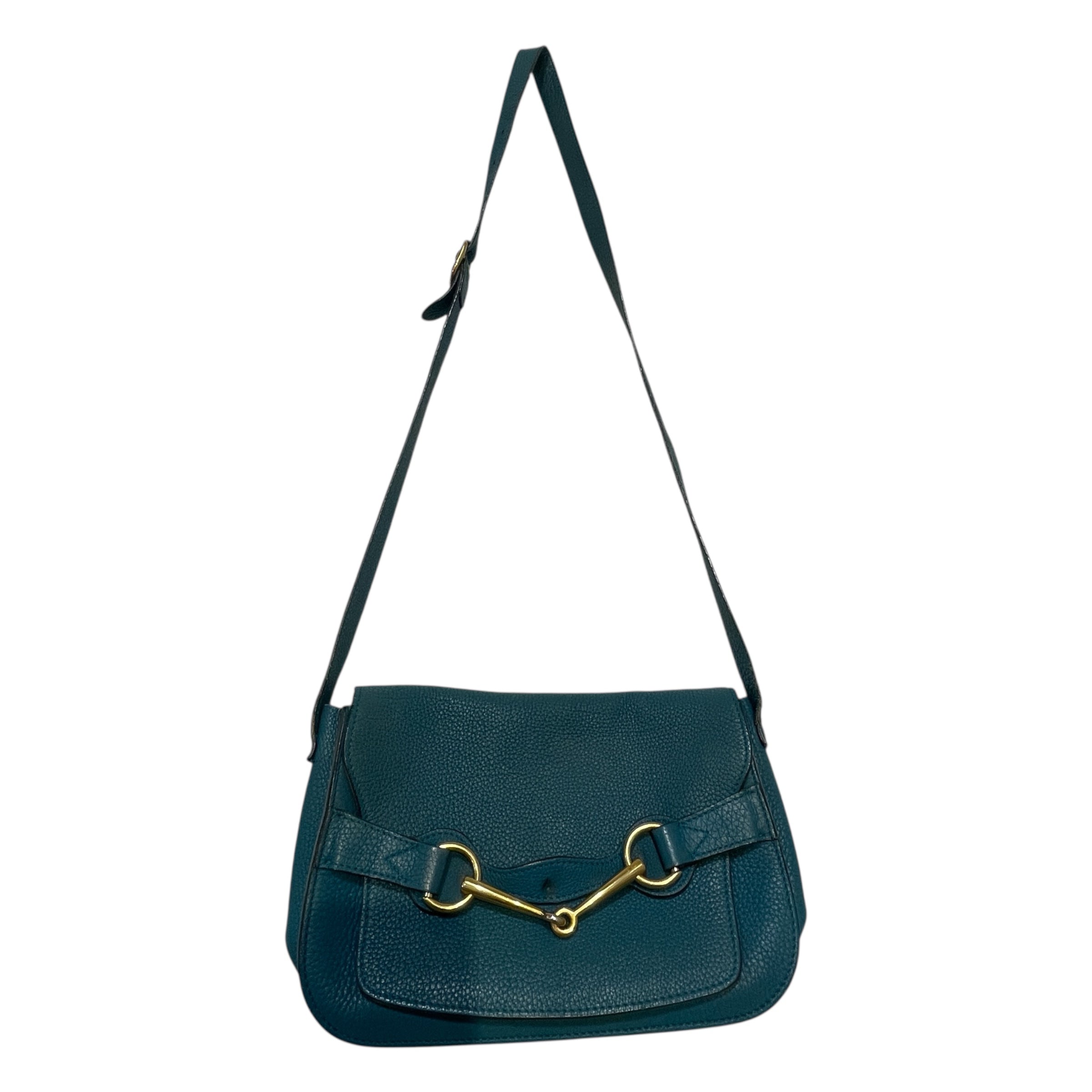 GUCCI/Cross Body Bag/Leather/BLU/Grained Horsebit 1955 Bag view 1