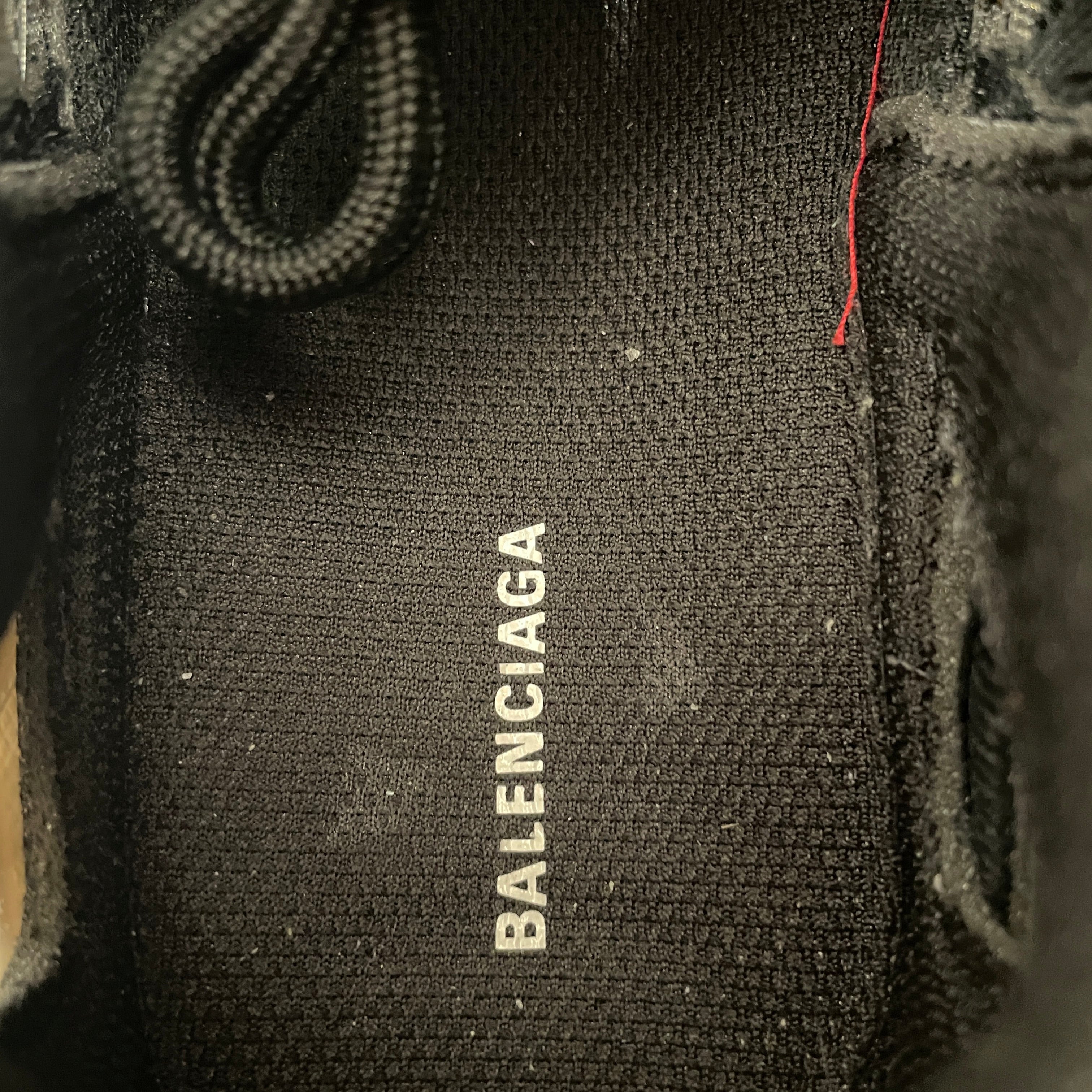 BALENCIAGA/Low-Sneakers/US 7/Cotton/BLK/Track 2 view 3