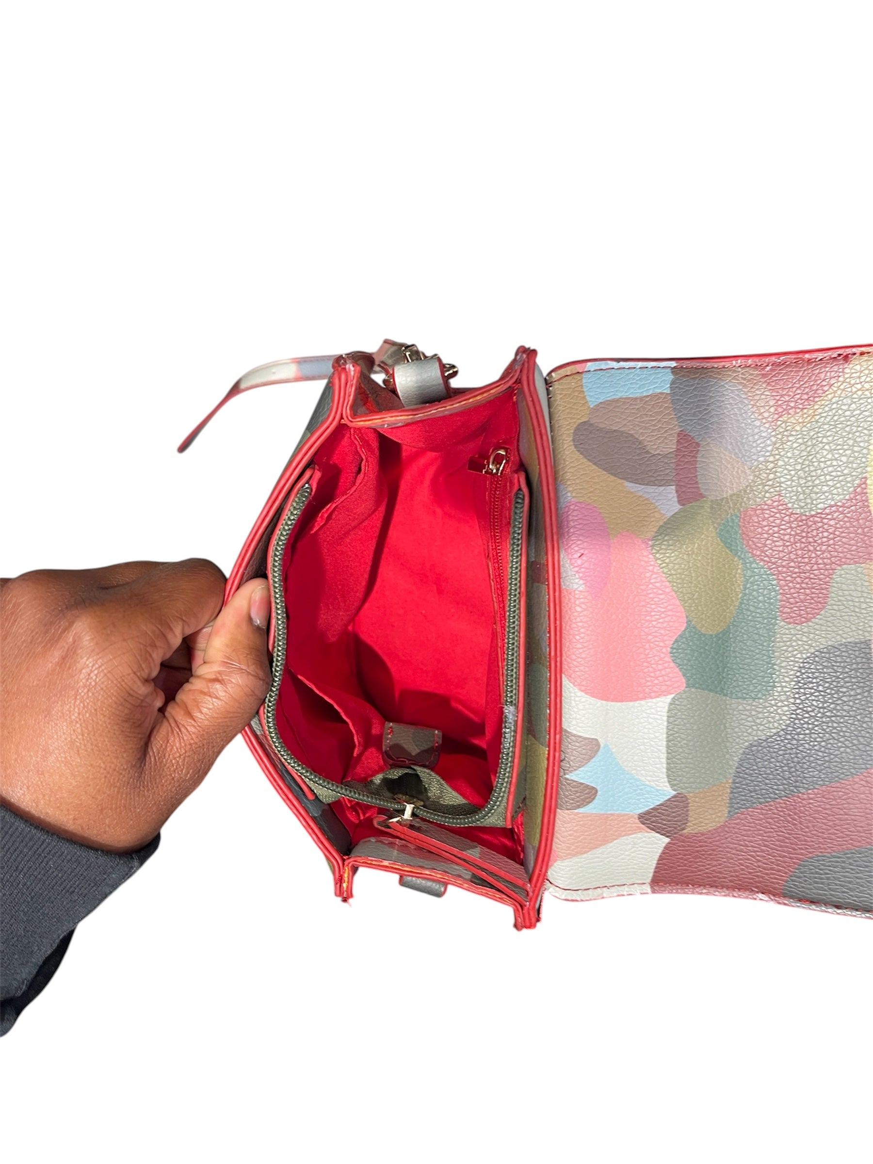 KIDSUPER STUDIOS/Cross Body Bag/All Over Print/Leather/MLT/KISSING FACE BAG view 10