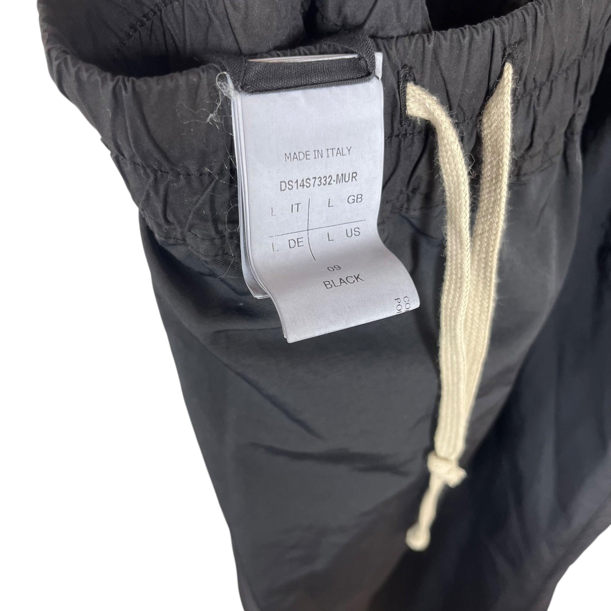 RICK OWENS DRKSHDW/Long Skirt/L/Cotton/BLK/Mesh Skirt view 3