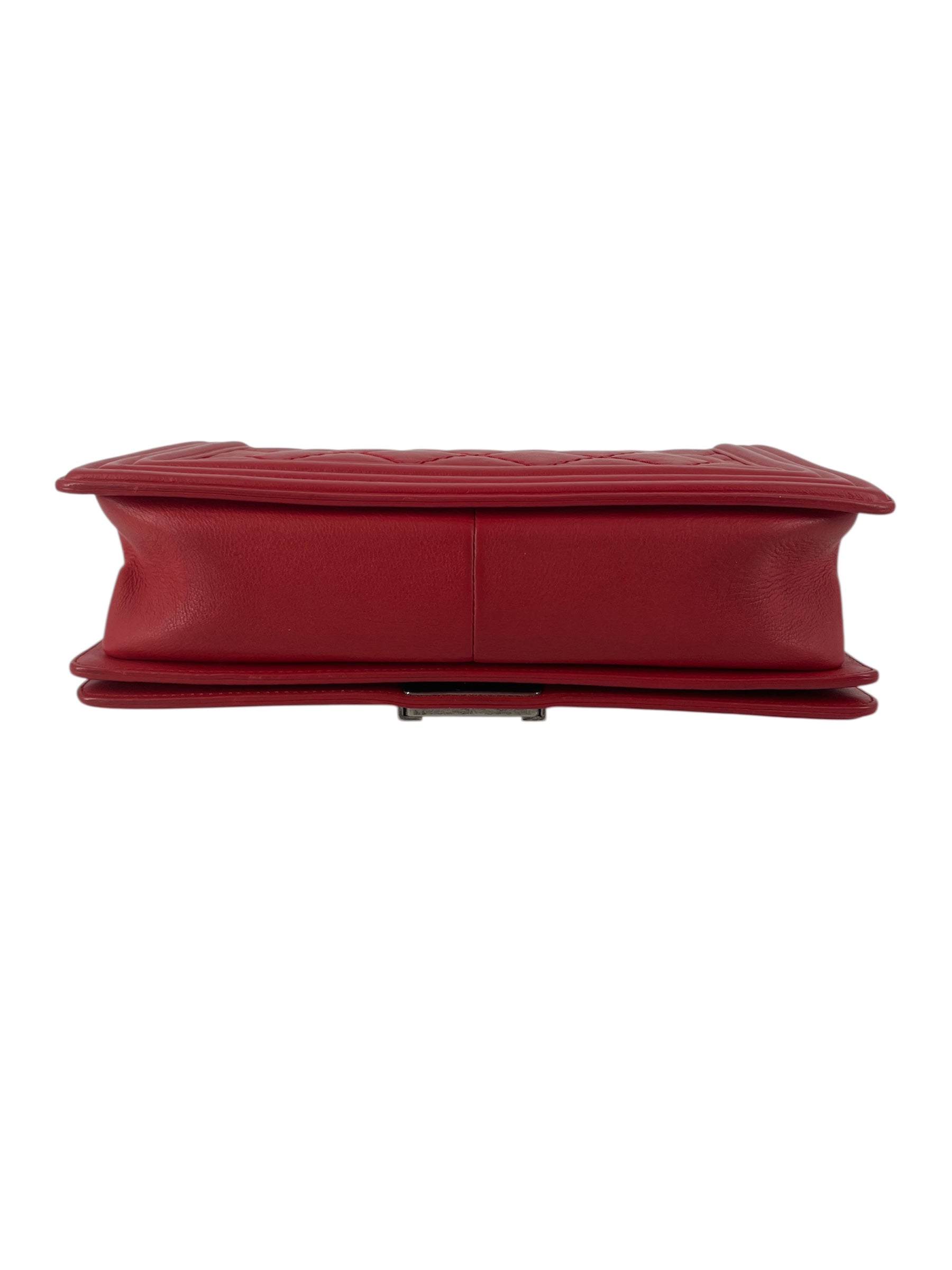 CHANEL/Cross Body Bag/Leather/RED/18779912 view 3